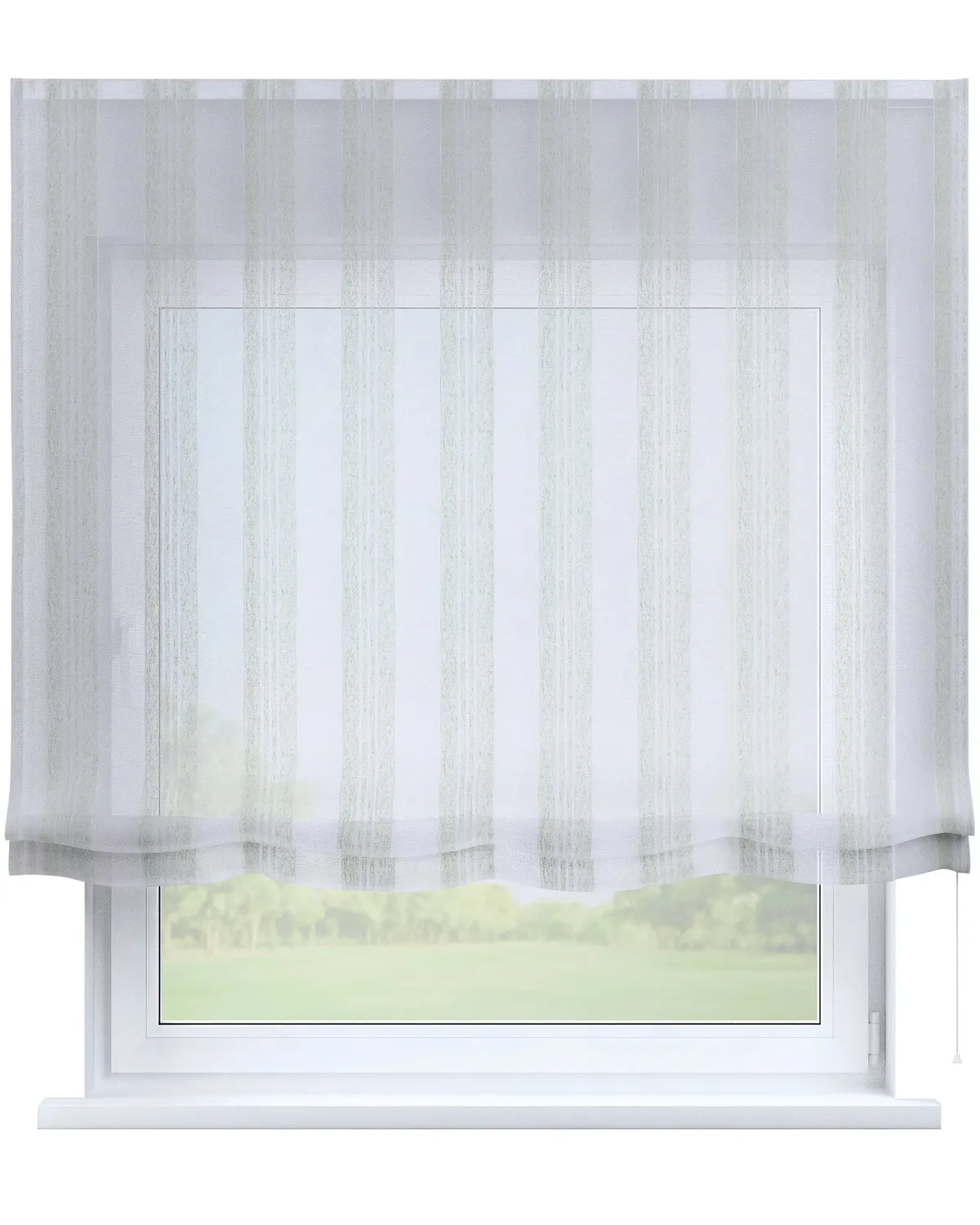 Raffrollo Venice Farbe creme Stoff halbtransparent, strukturiert, gemustert de Dekoria – photo du produit