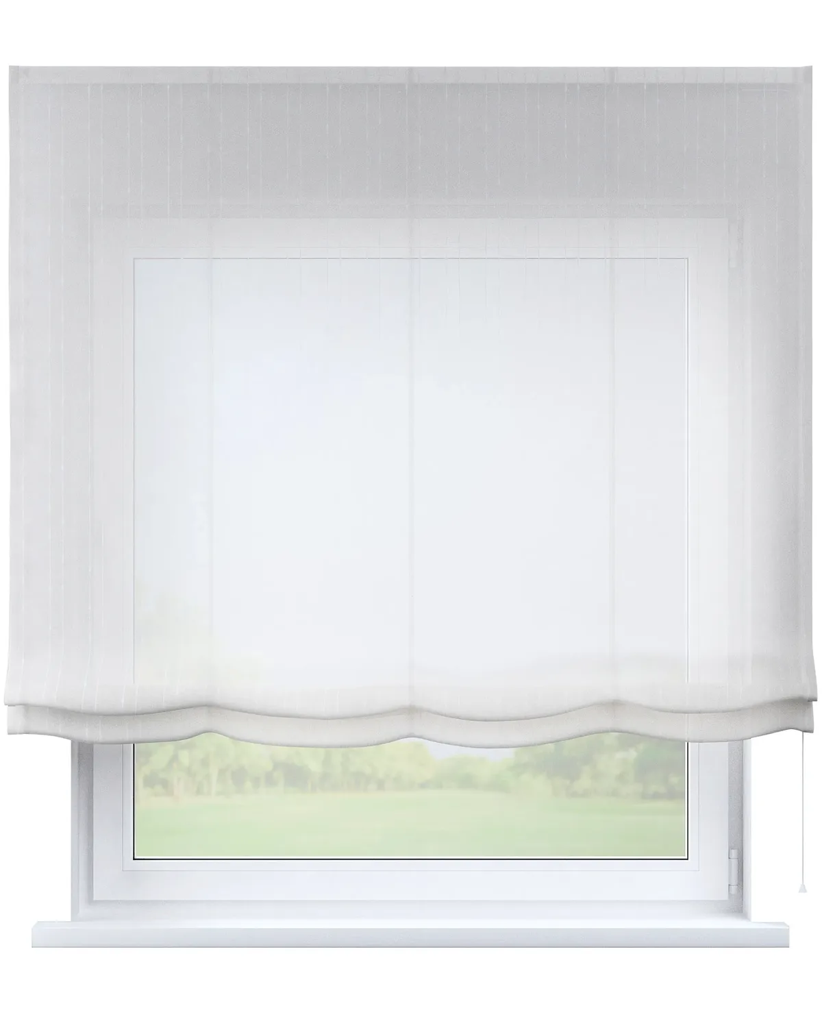 Raffrollo Venice Farbe creme Stoff halbtransparent, strukturiert, gemustert de Dekoria – photo du produit