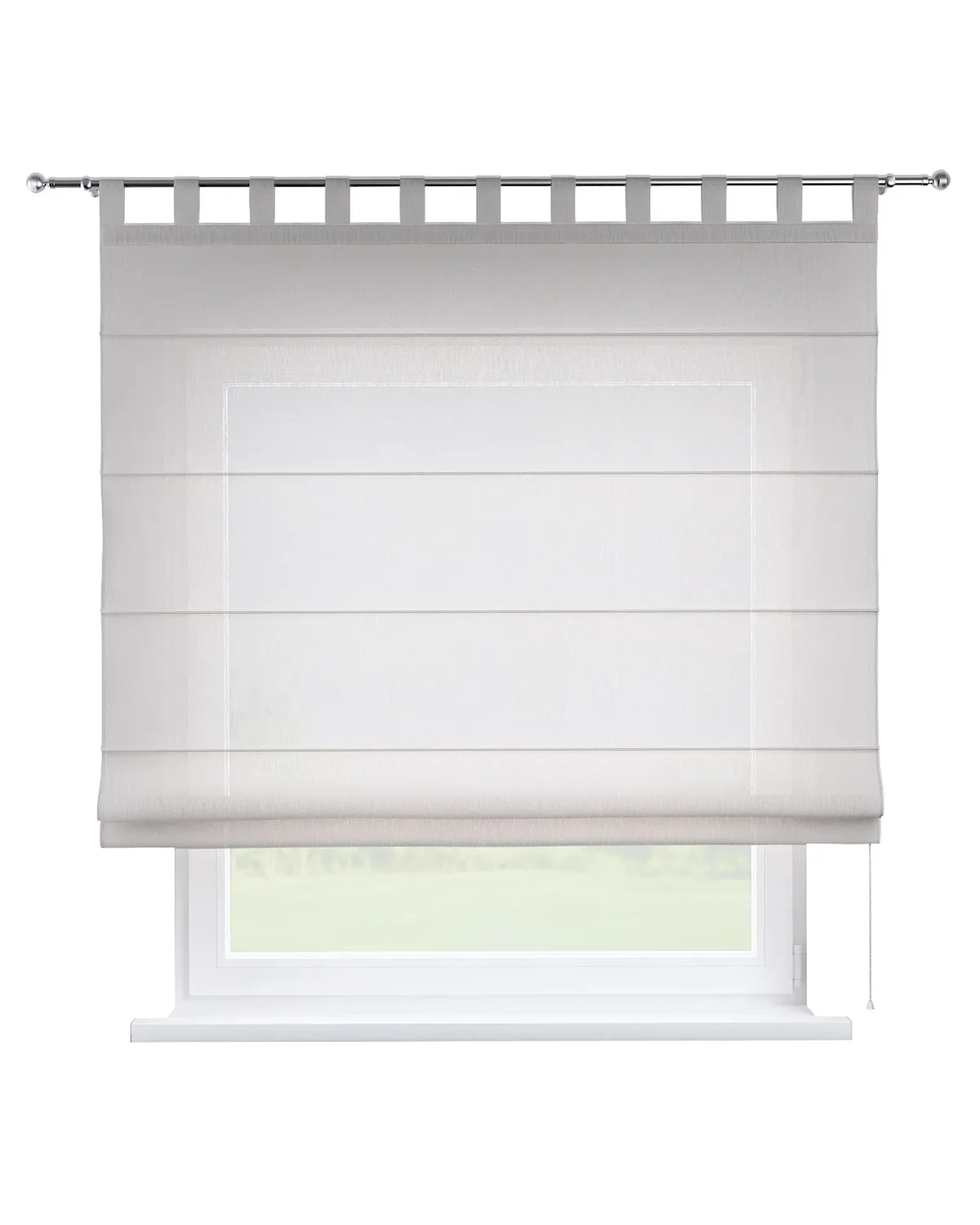 Raffrollo Verona Farbe beige Stoff halbtransparent, strukturiert de Dekoria – photo du produit