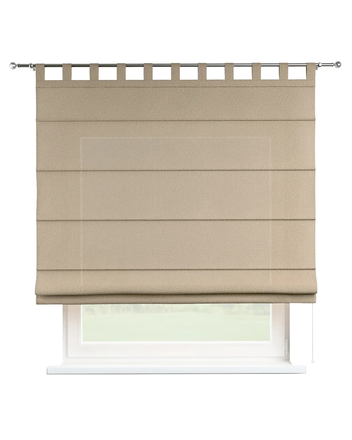 Raffrollo Verona Farbe beige Stoff strukturiert de Dekoria – photo du produit