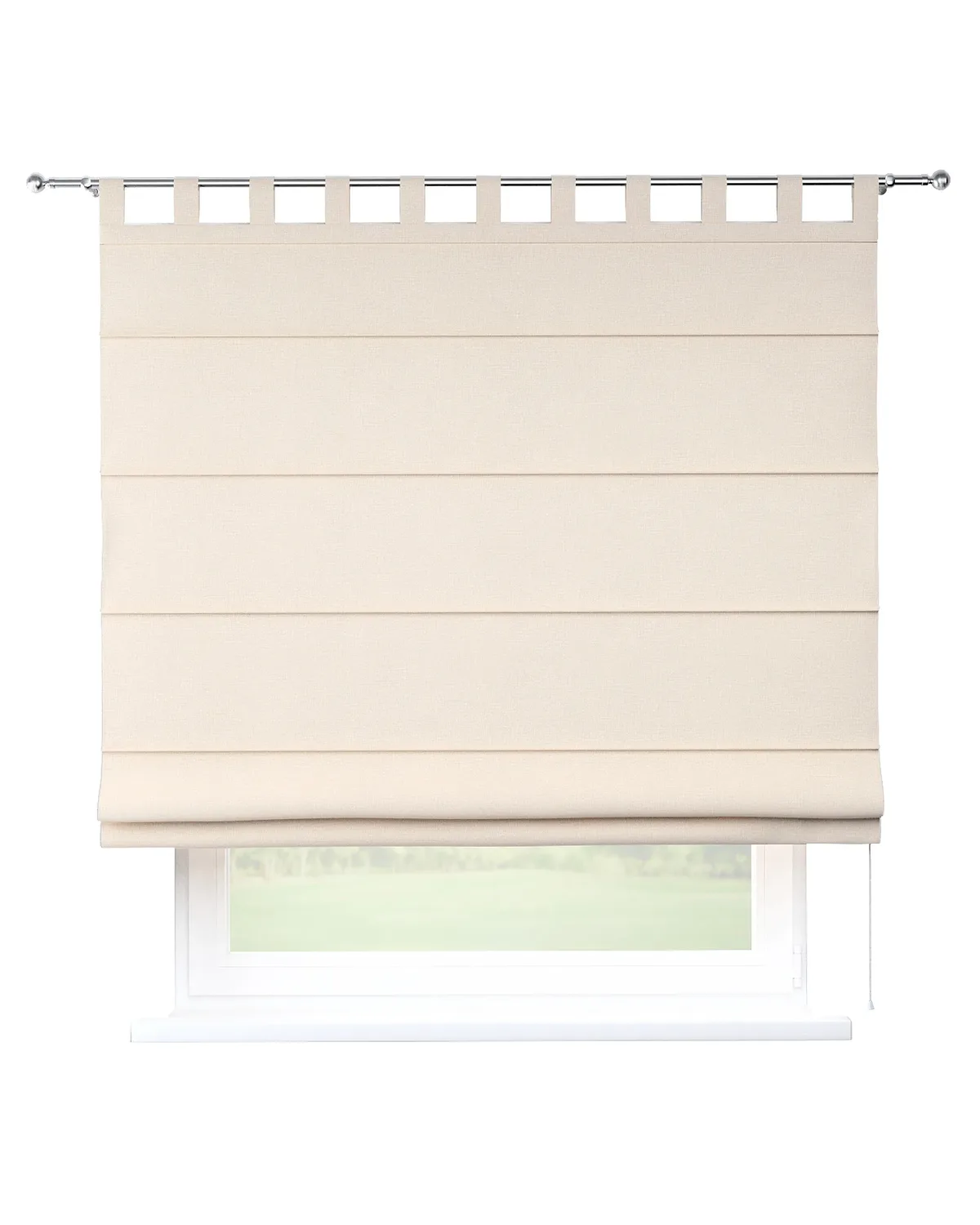Raffrollo Verona Farbe beige Stoff strukturiert de Dekoria – photo du produit