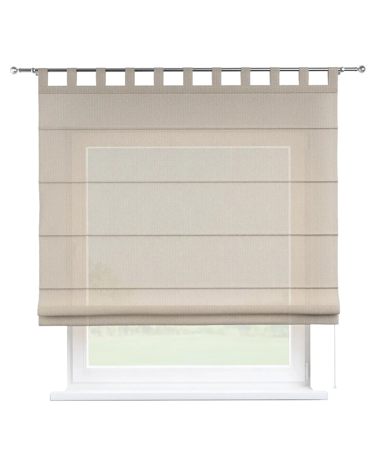 Raffrollo Verona Farbe beige Stoff strukturiert de Dekoria – photo du produit