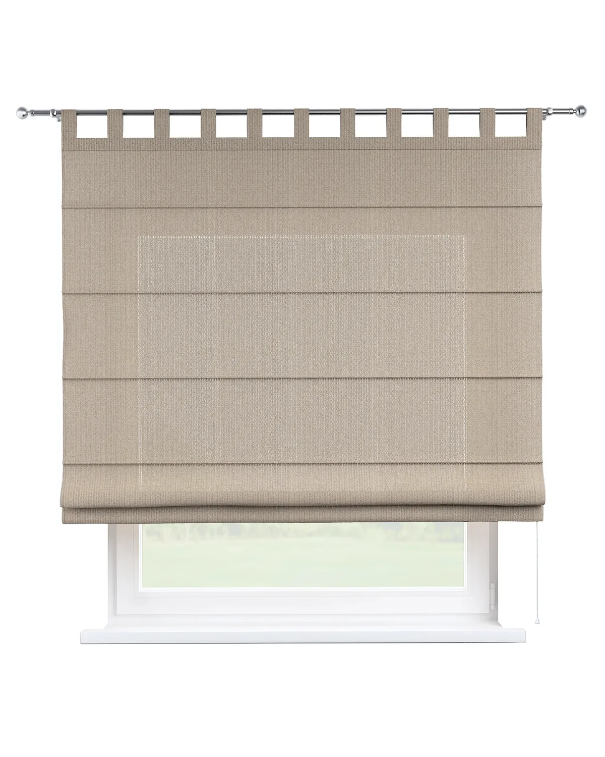 Raffrollo Verona Farbe beige Stoff strukturiert de Dekoria – photo du produit