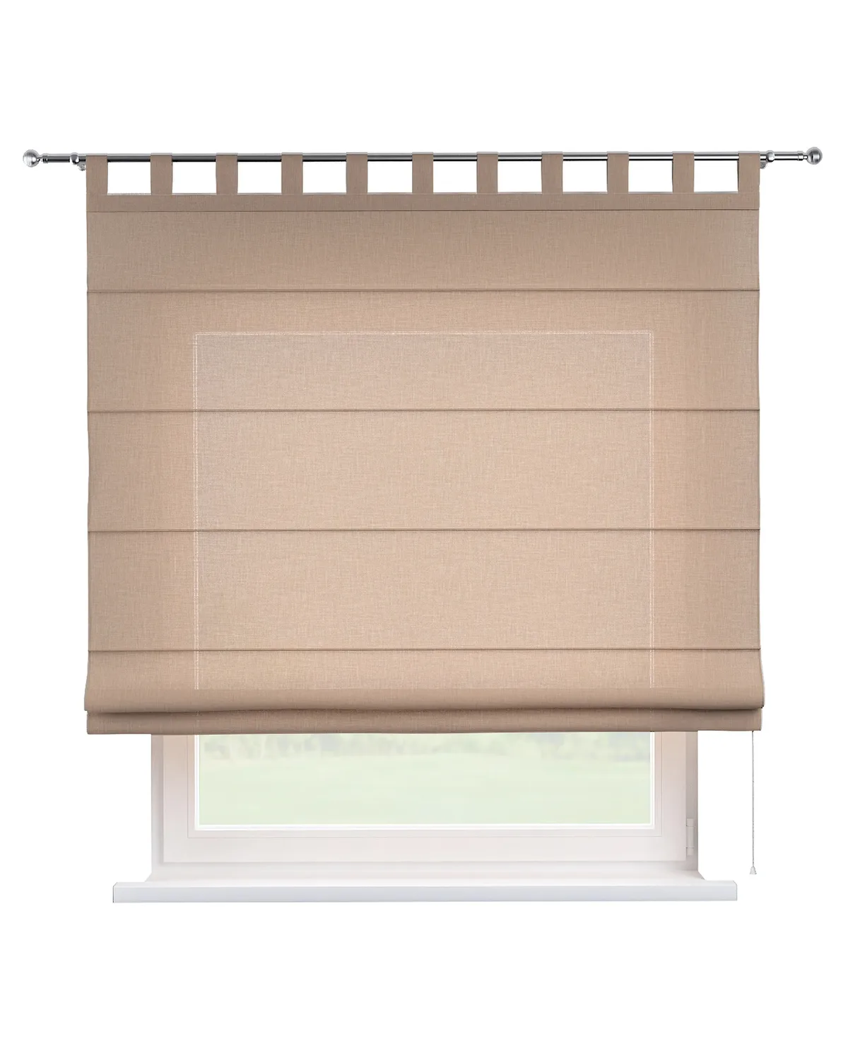 Raffrollo Verona Farbe beige Stoff strukturiert de Dekoria – photo du produit
