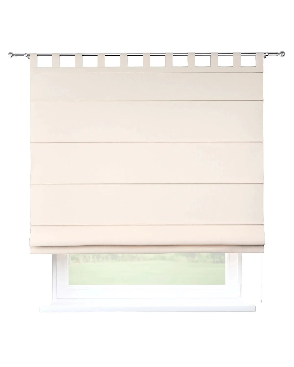 Raffrollo Verona Farbe beige Stoff strukturiert de Dekoria – photo du produit