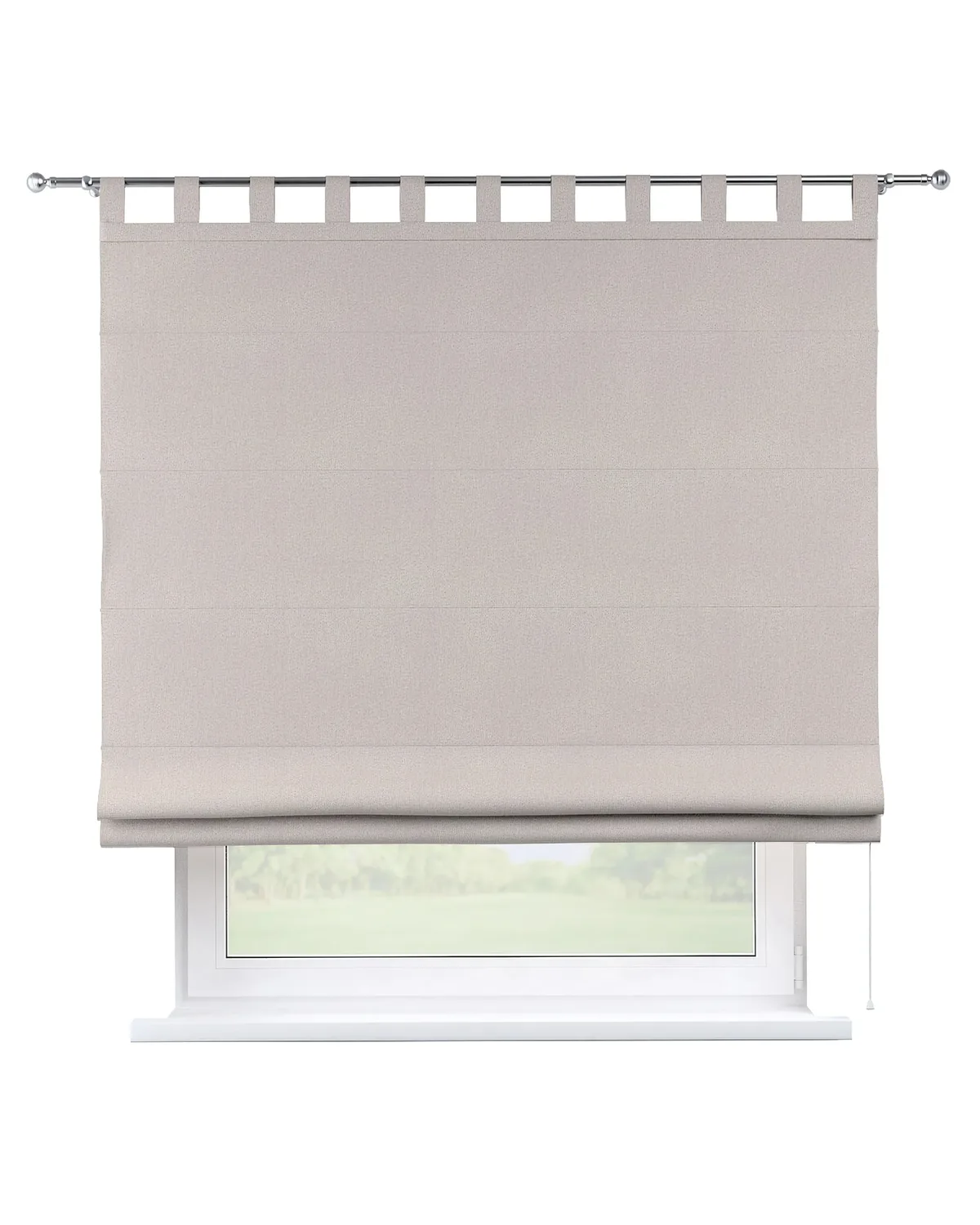 Raffrollo Verona Farbe beige Stoff strukturiert, verdunkelnd de Dekoria – photo du produit