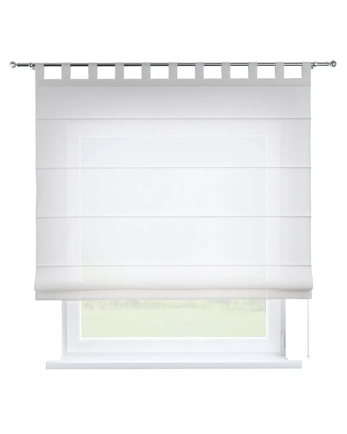 Raffrollo Verona Farbe creme Stoff halbtransparent, strukturiert, gemustert de Dekoria – photo du produit