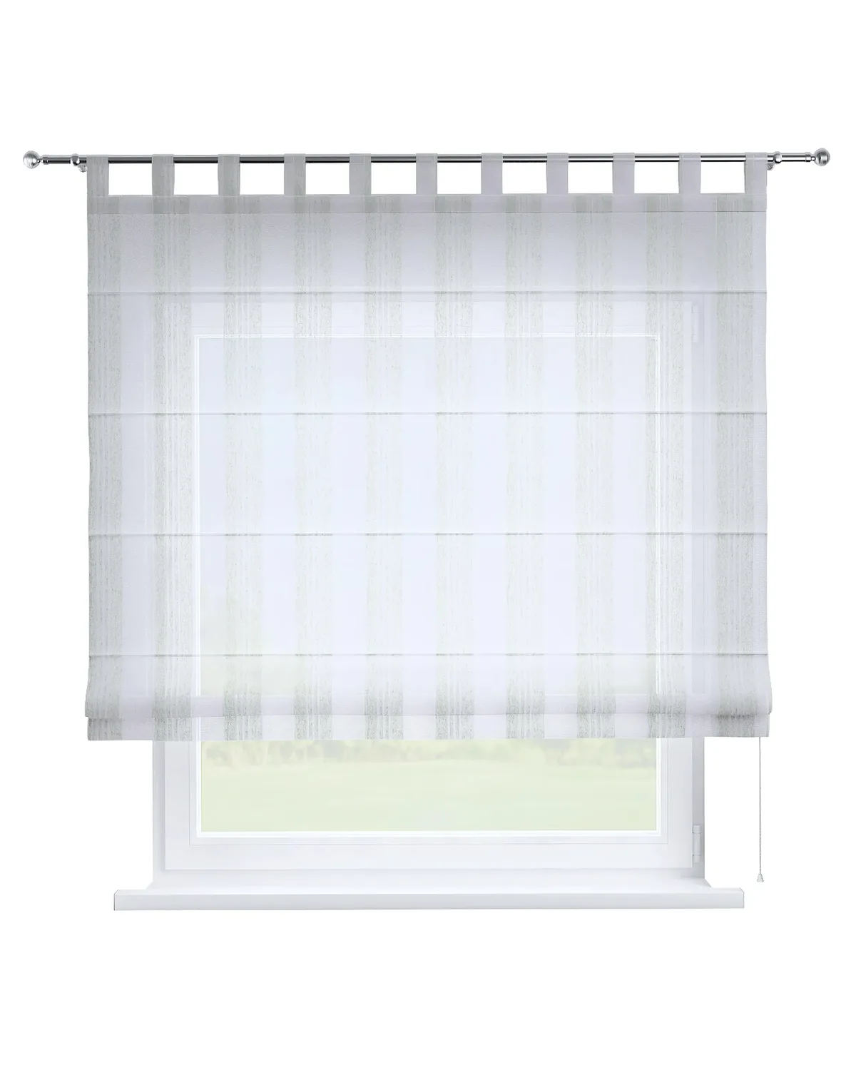 Raffrollo Verona Farbe creme Stoff halbtransparent, strukturiert, gemustert de Dekoria – photo du produit