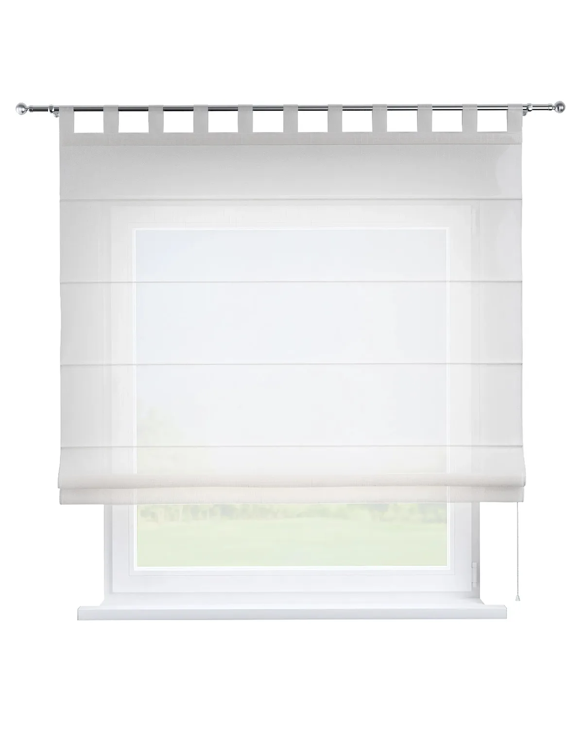 Raffrollo Verona Farbe creme Stoff halbtransparent, strukturiert, gemustert de Dekoria – photo du produit