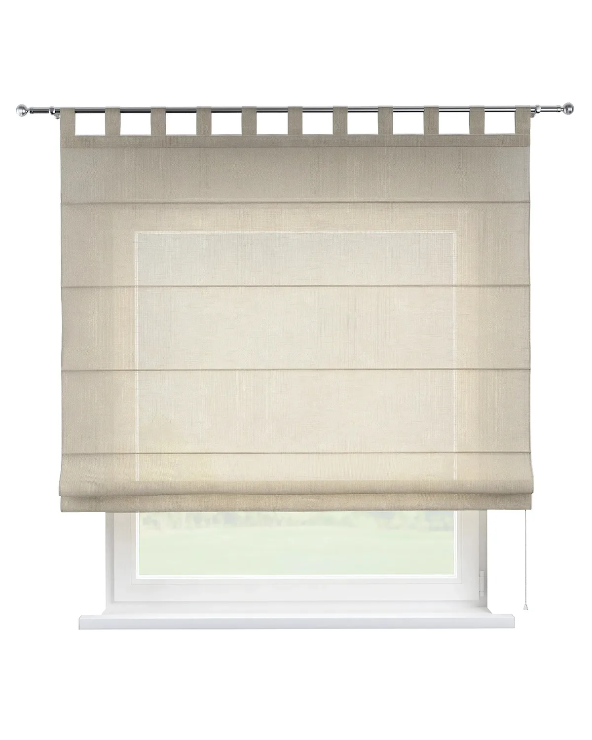 Raffrollo Verona Farbe creme Stoff halbtransparent, strukturiert de Dekoria – photo du produit