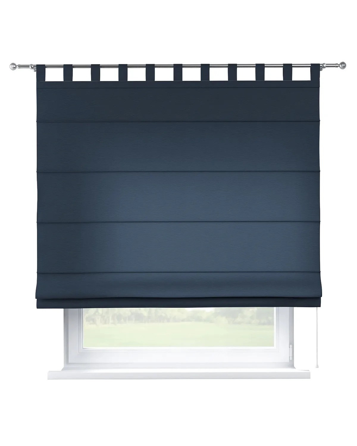 Raffrollo Verona Farbe dunkelblau de Dekoria – photo du produit