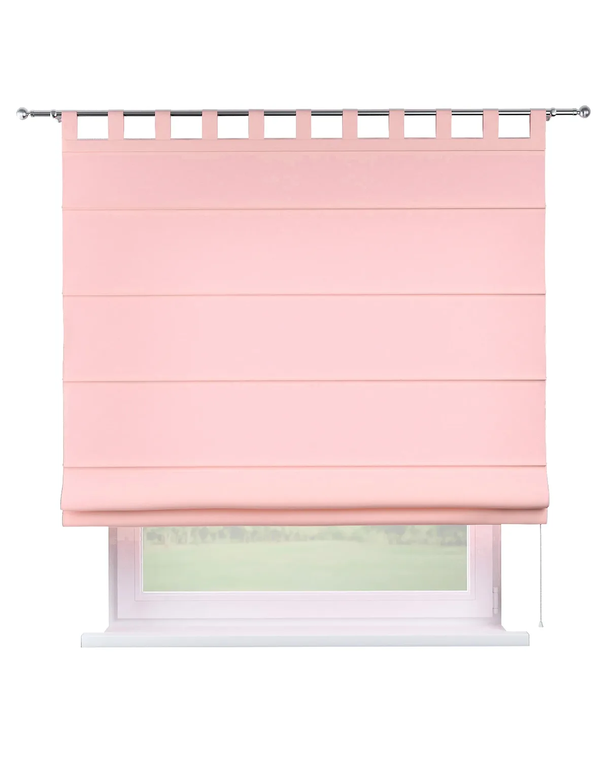 Raffrollo Verona Farbe rosa von Dekoria – Produktfoto