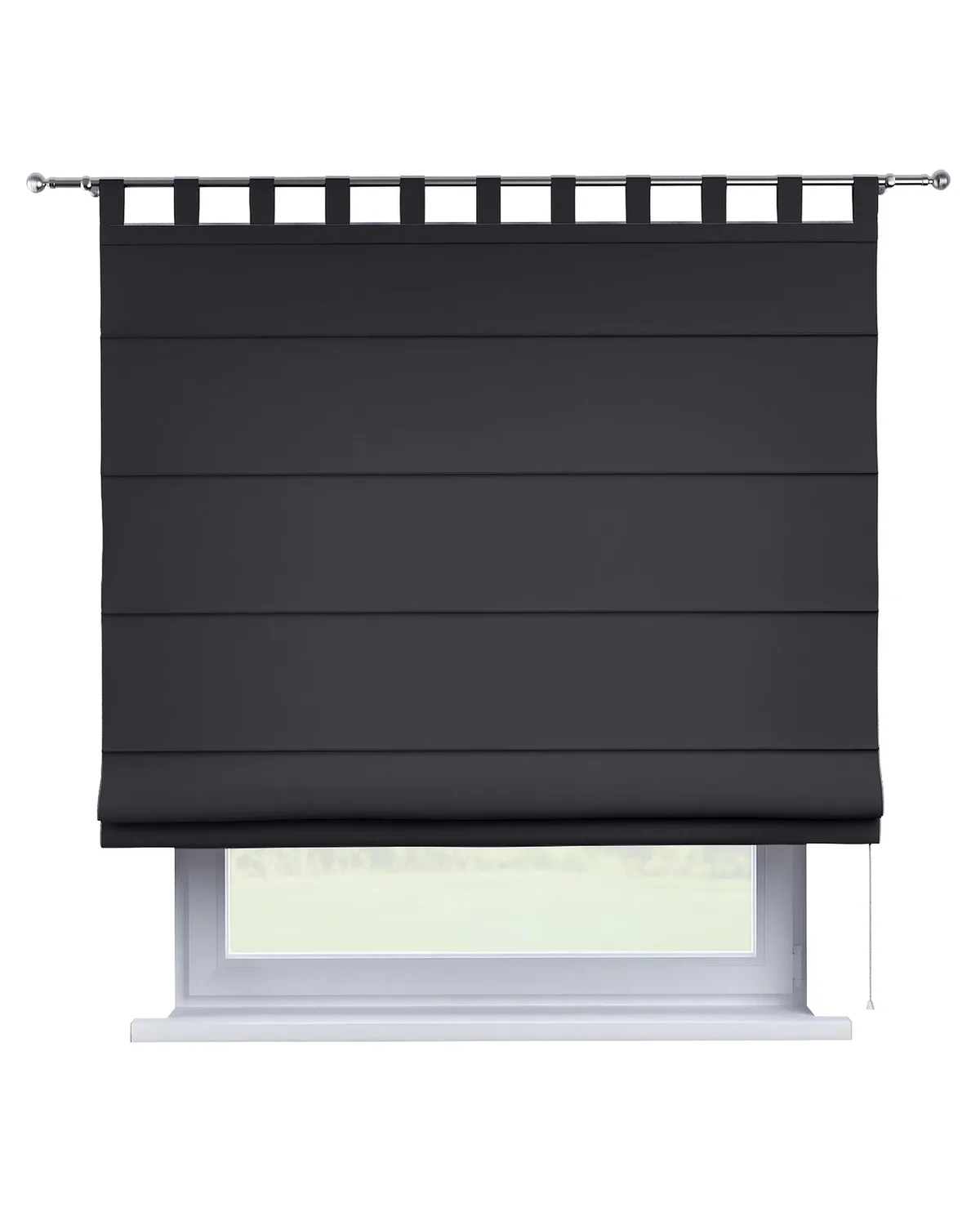 Raffrollo Verona Farbe schwarz de Dekoria – photo du produit