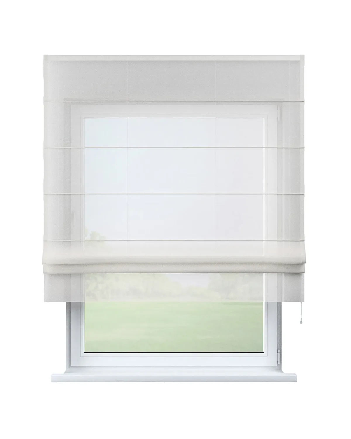 Raffrollo Voile Modena Farbe creme Stoff halbtransparent, glänzend de Dekoria – photo du produit