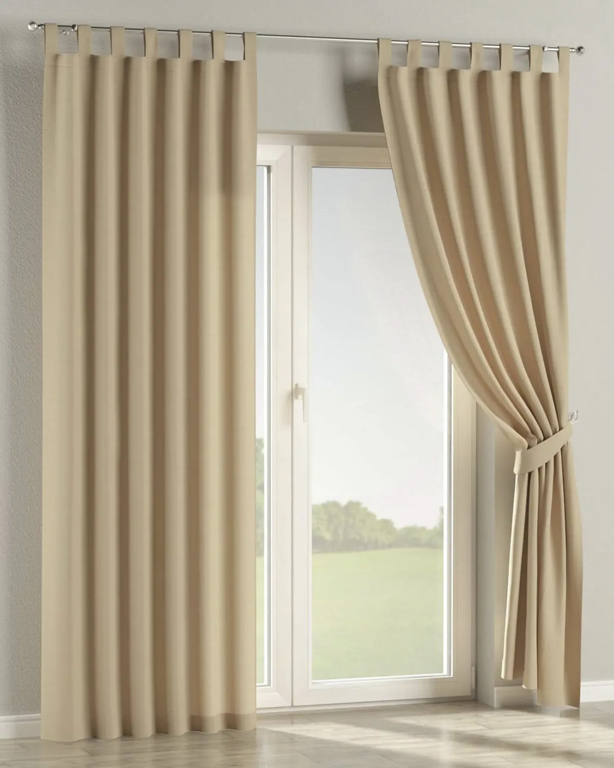 Schlaufenschal Farbe beige von Dekoria – Produktfoto