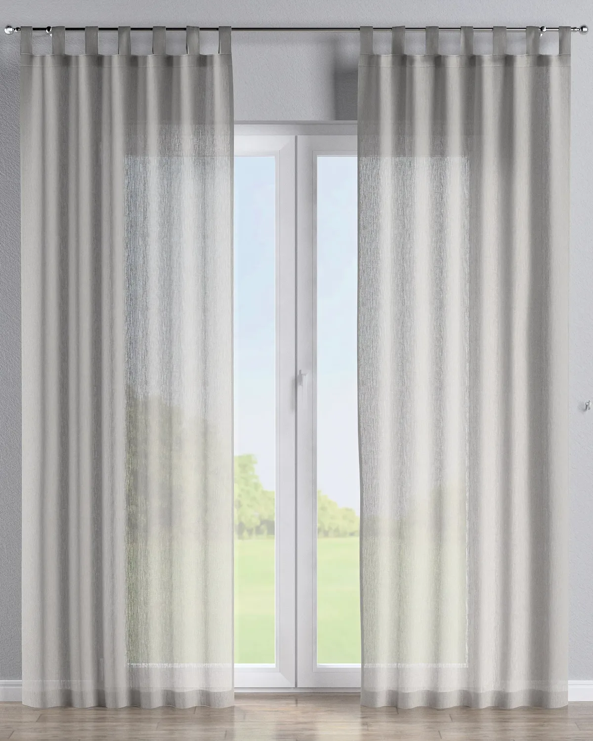 Schlaufenschal Farbe beige Stoff halbtransparent, strukturiert de Dekoria – photo du produit