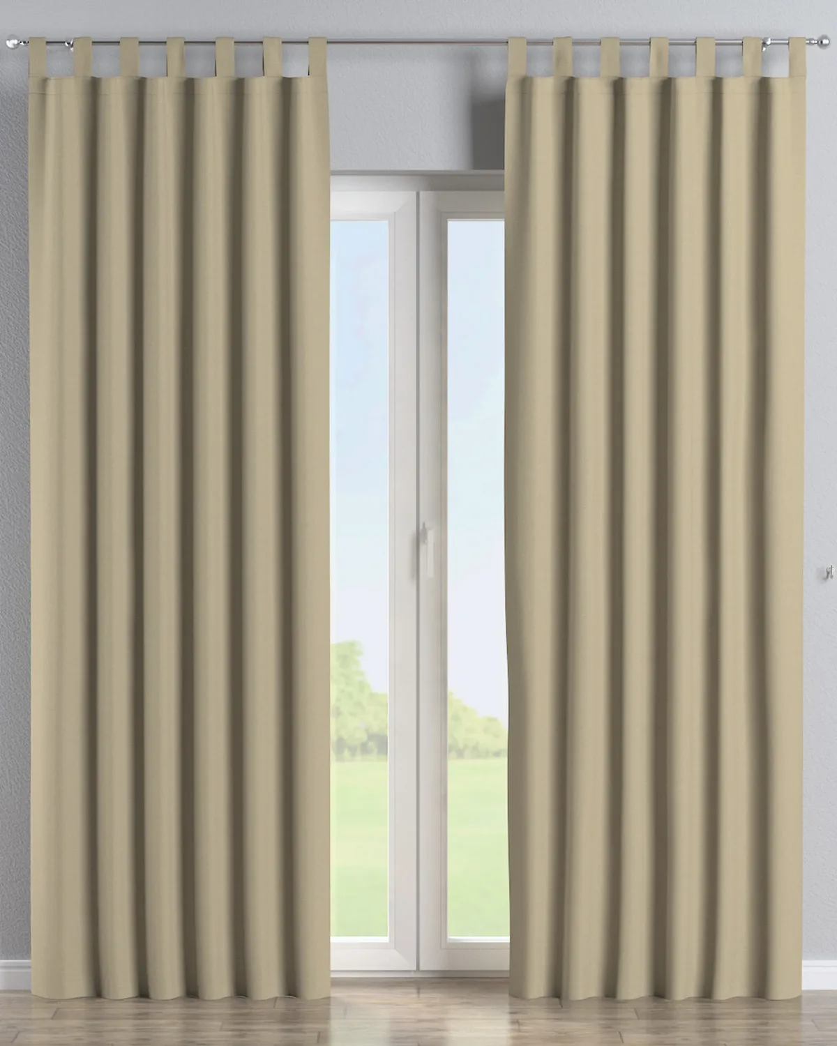 Schlaufenschal Farbe beige Stoff outdoor, strukturiert de Dekoria – photo du produit