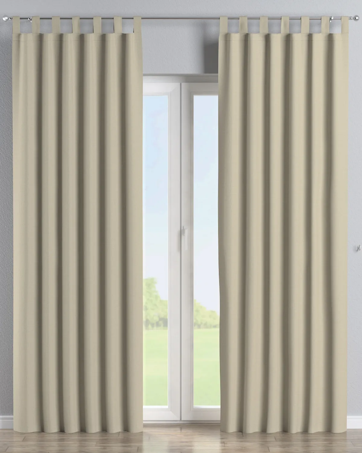 Schlaufenschal Farbe beige Stoff outdoor, strukturiert de Dekoria – photo du produit