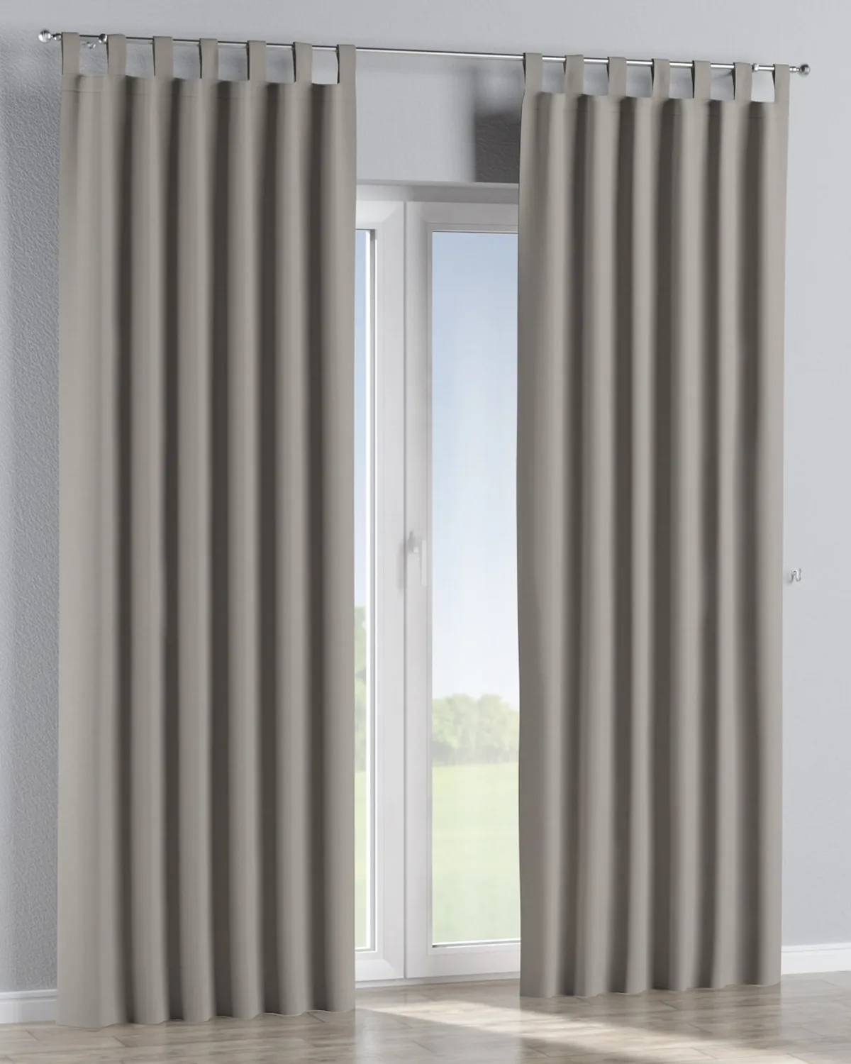Schlaufenschal Farbe beige Stoff verdunkelnd de Dekoria – photo du produit