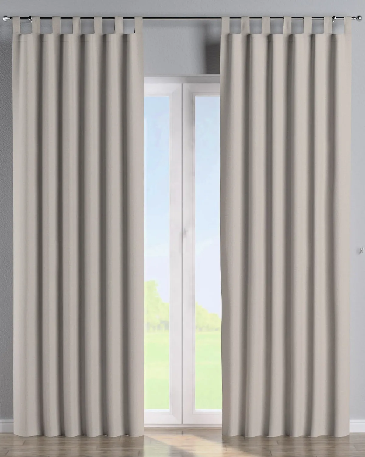 Schlaufenschal Farbe beige Stoff verdunkelnd de Dekoria – photo du produit