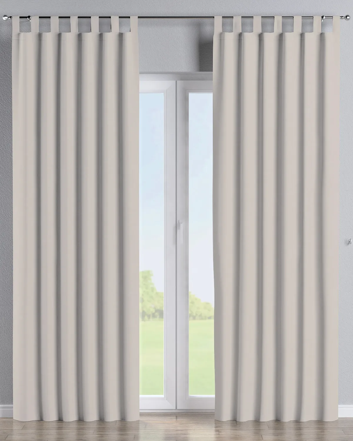 Schlaufenschal Farbe beige Stoff verdunkelnd de Dekoria – photo du produit