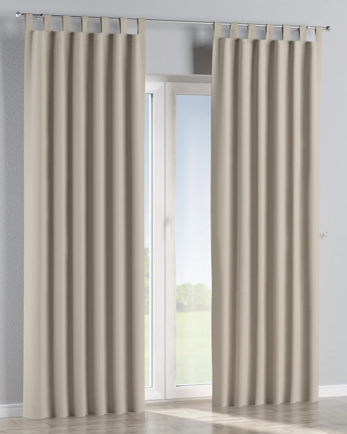 Schlaufenschal Farbe beige Stoff verdunkelnd de Dekoria – photo du produit