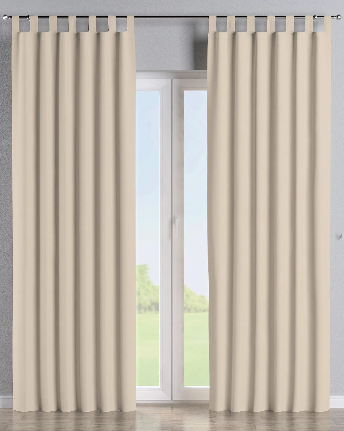 Schlaufenschal Farbe beige Stoff verdunkelnd de Dekoria – photo du produit