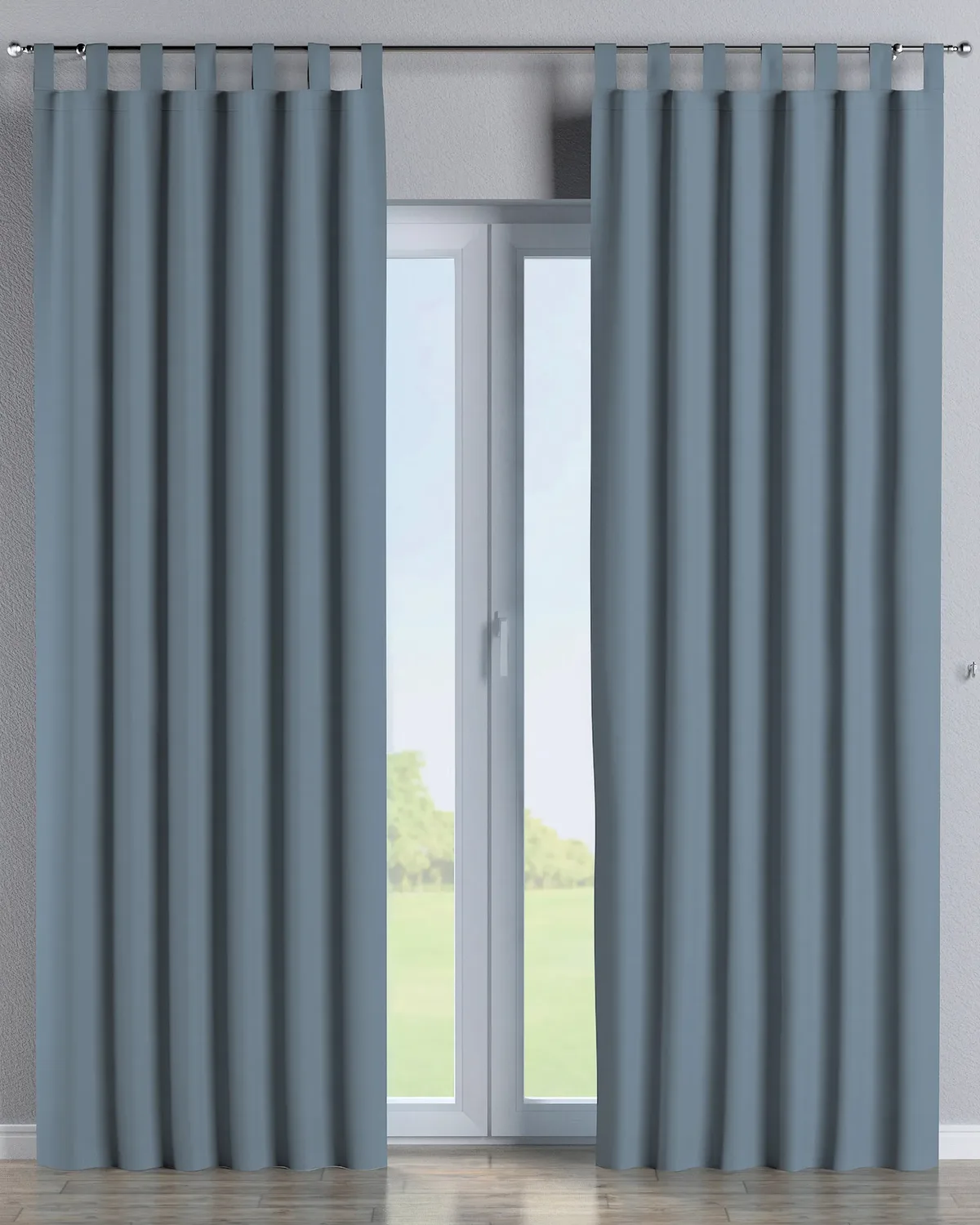 Schlaufenschal Farbe blau Stoff verdunkelnd de Dekoria – photo du produit