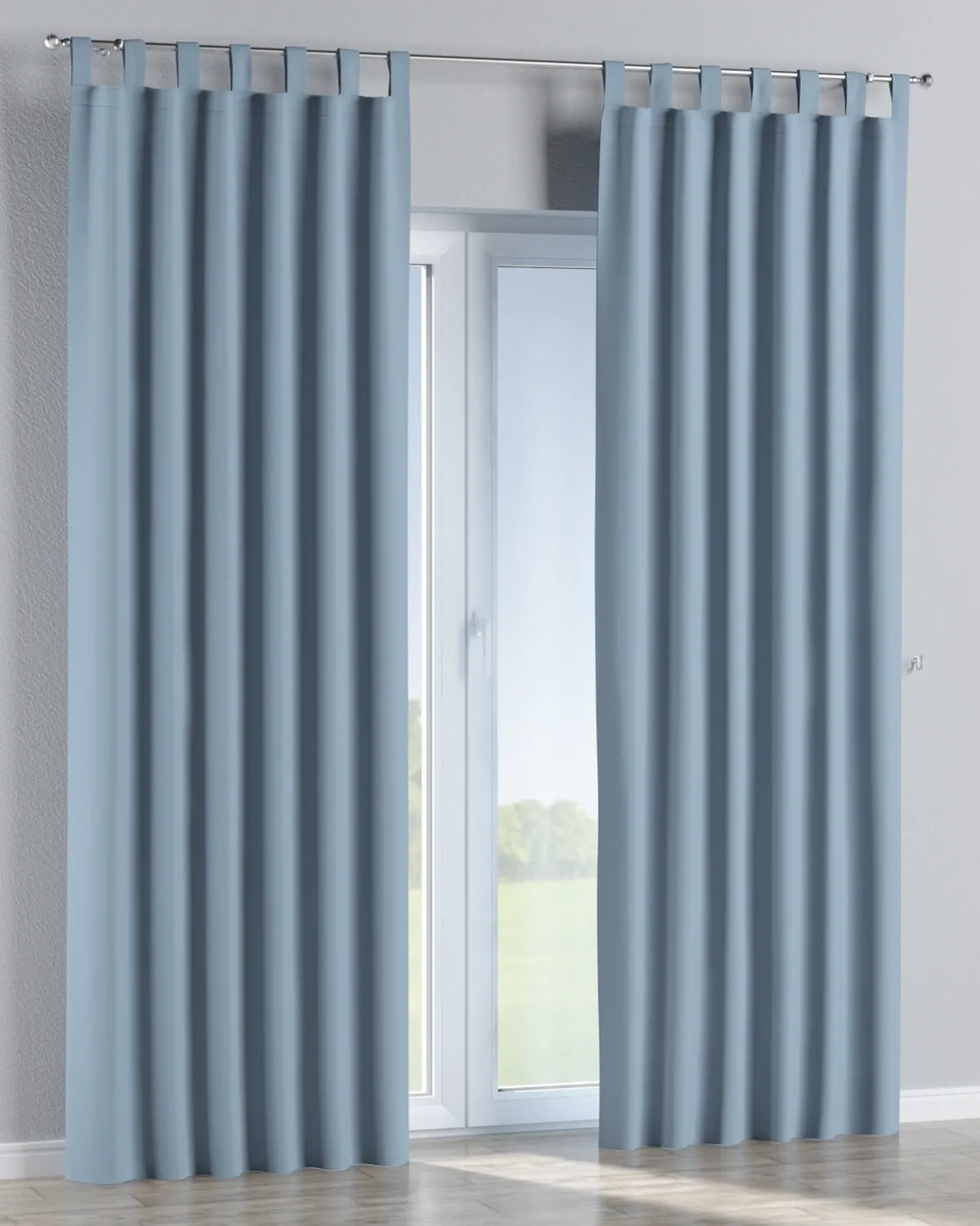Schlaufenschal Farbe blau Stoff verdunkelnd de Dekoria – photo du produit