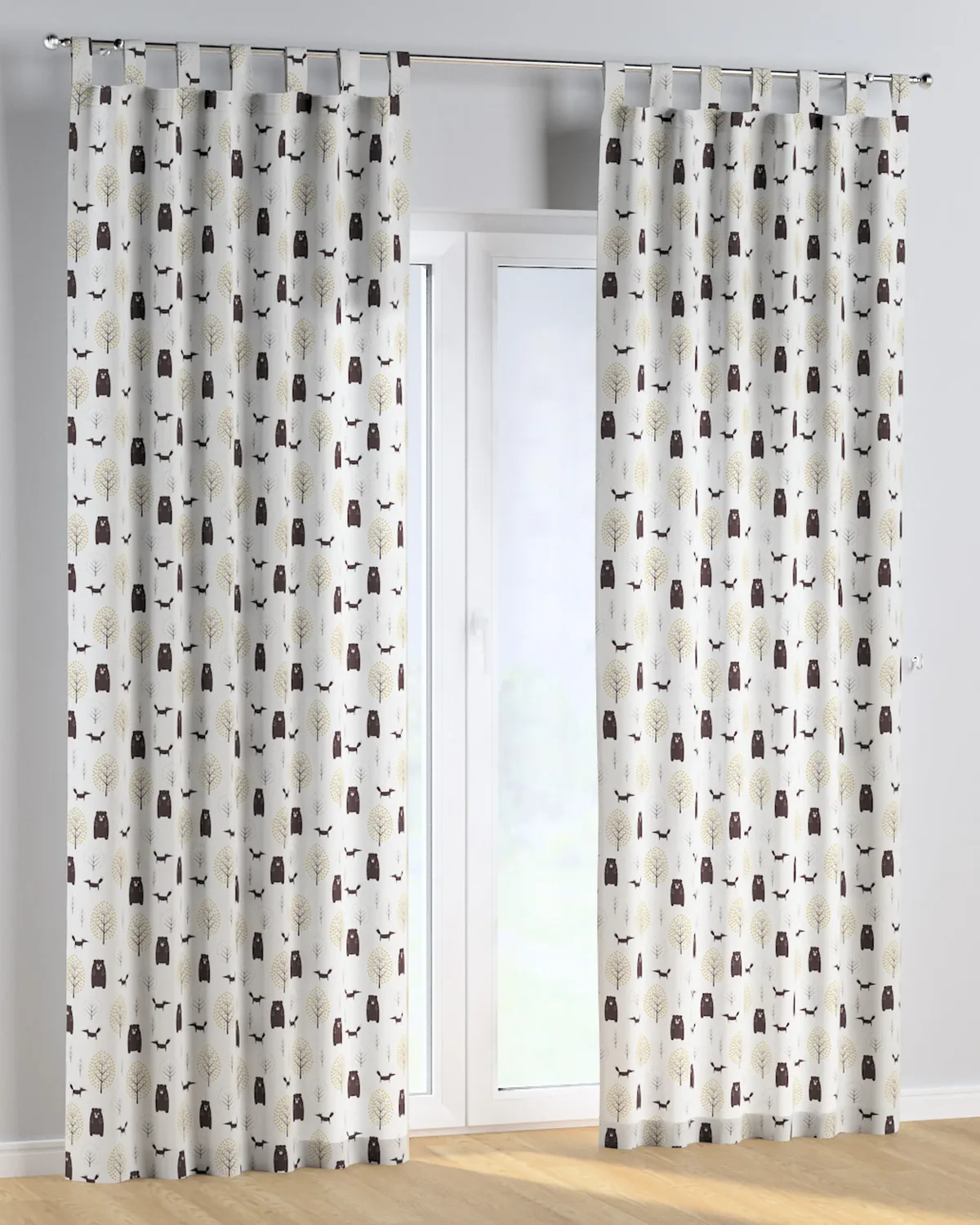 Schlaufenschal Farbe braun Stoff gemustert de Dekoria – photo du produit