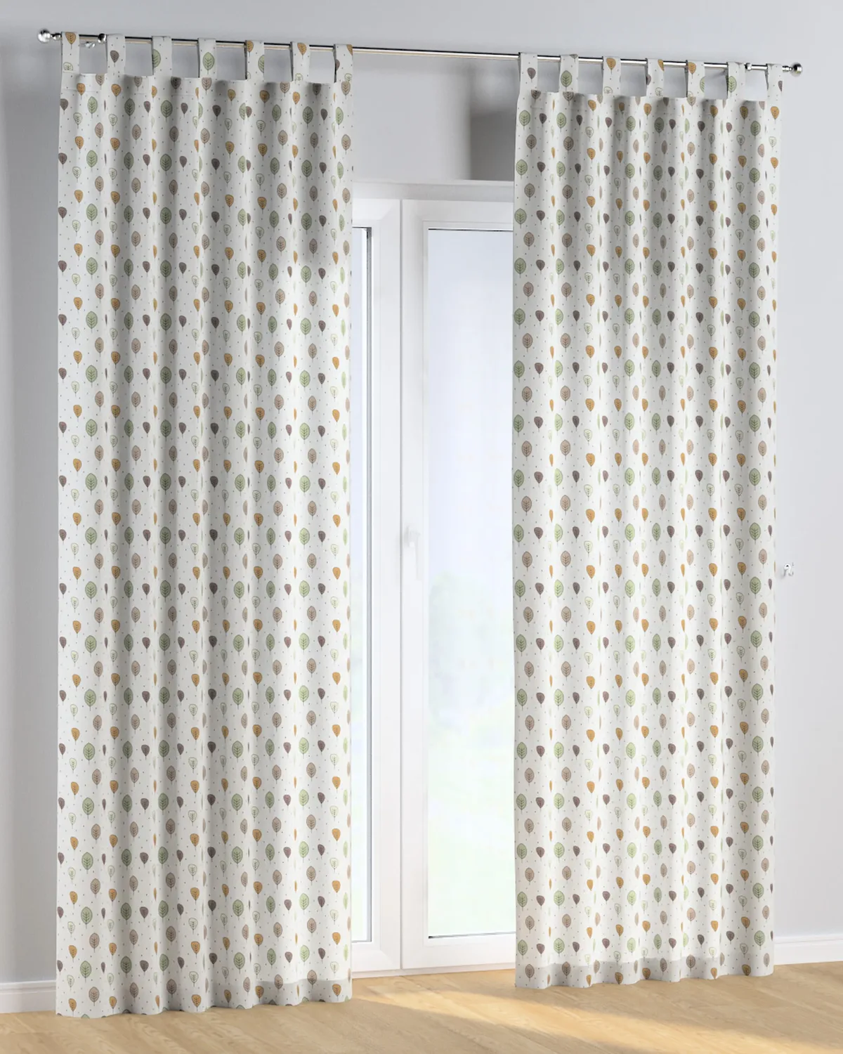 Schlaufenschal Farbe braun Stoff gemustert de Dekoria – photo du produit