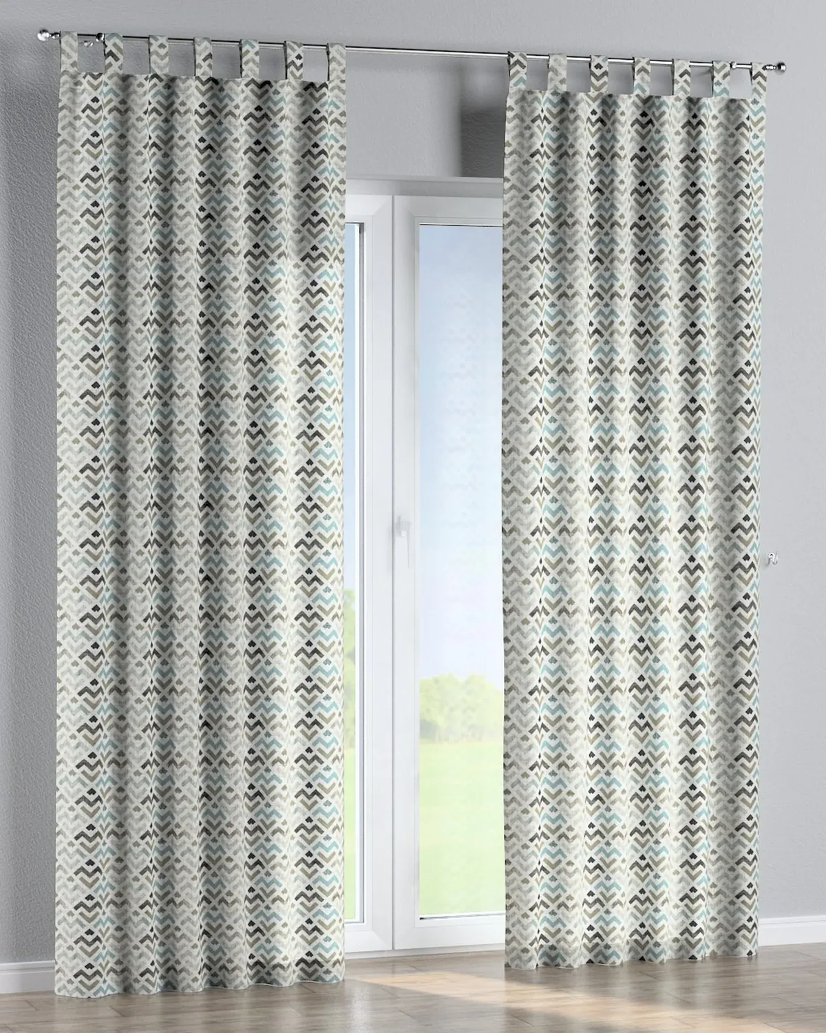 Schlaufenschal Farbe braun Stoff gemustert de Dekoria – photo du produit