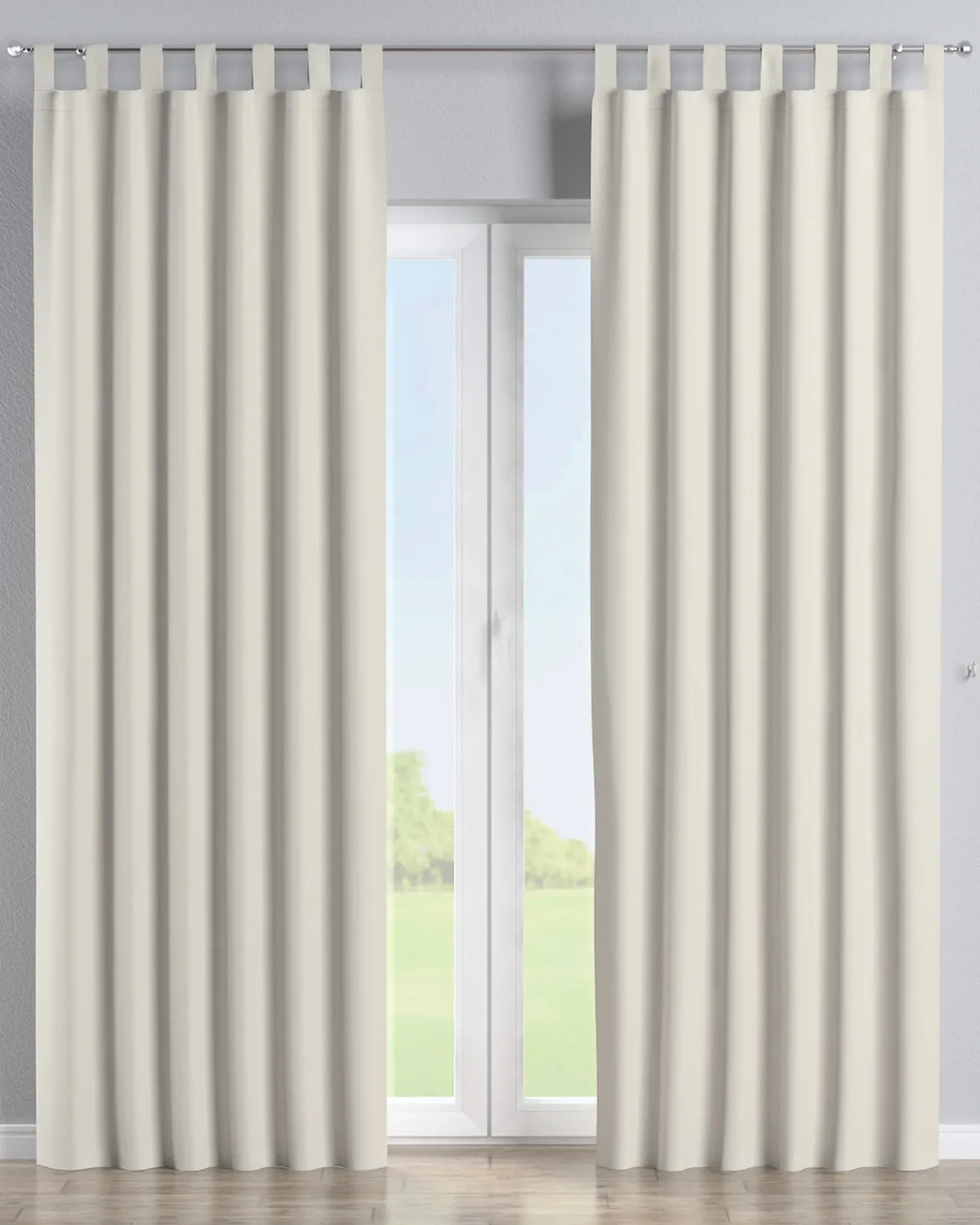 Schlaufenschal Farbe creme Stoff outdoor, strukturiert de Dekoria – photo du produit