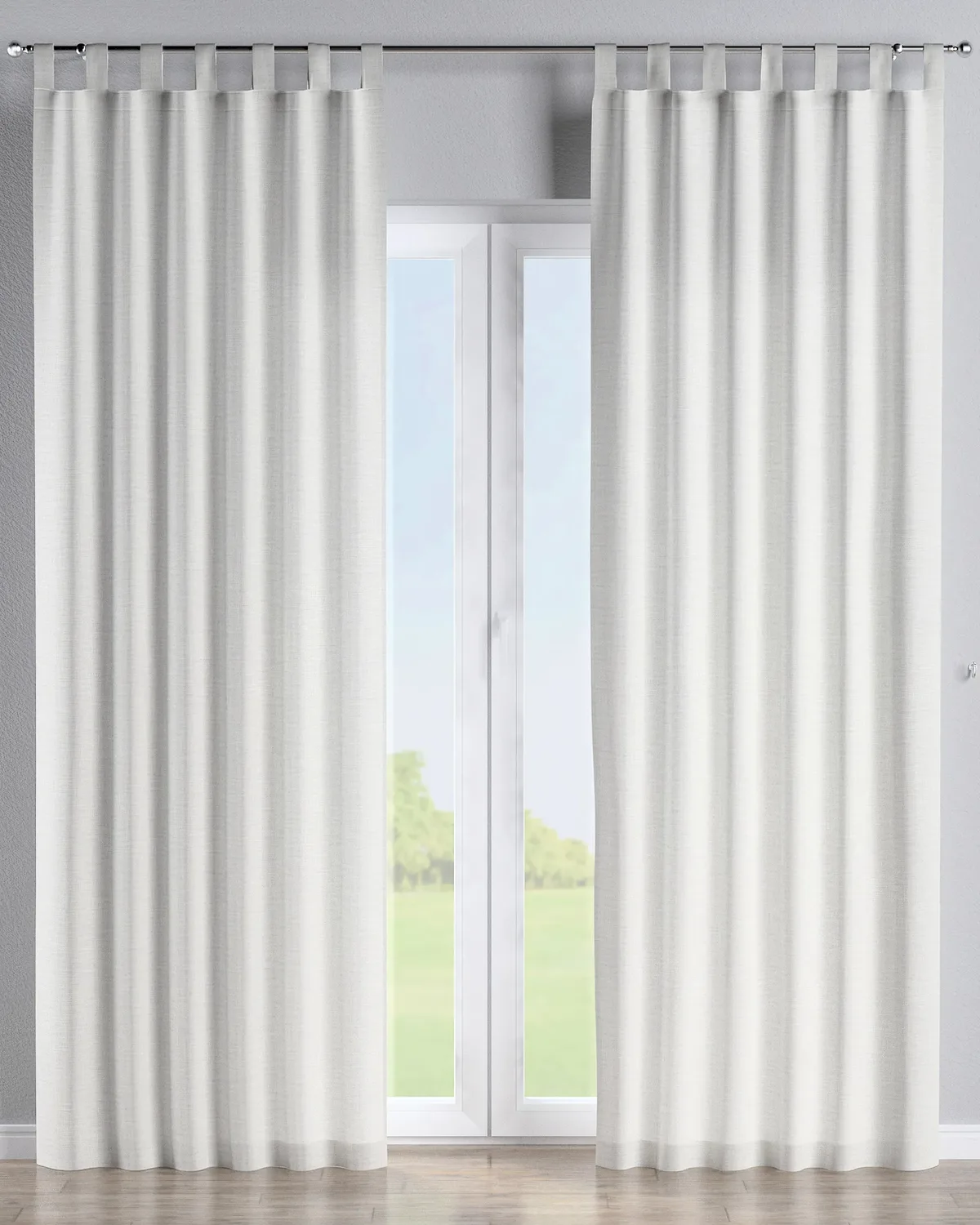 Schlaufenschal Farbe creme Stoff strukturiert van Dekoria – productfoto