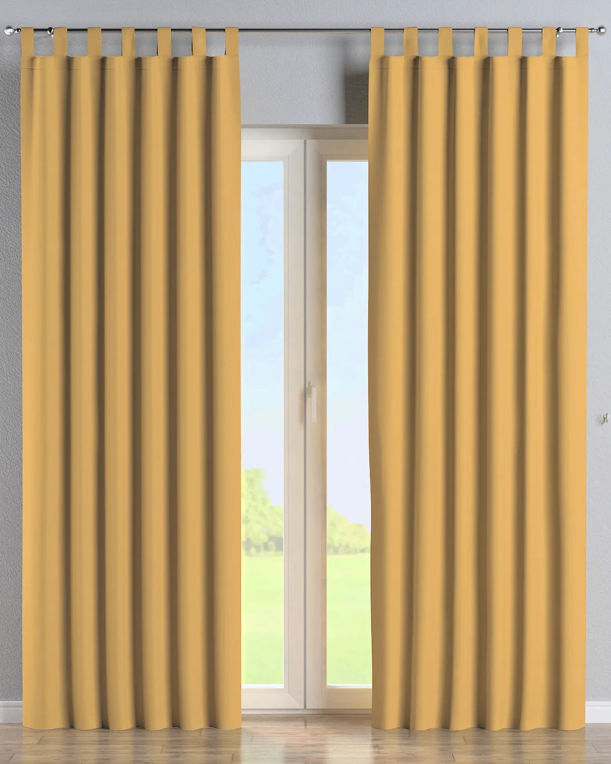 Schlaufenschal Farbe gelb Stoff verdunkelnd de Dekoria – photo du produit