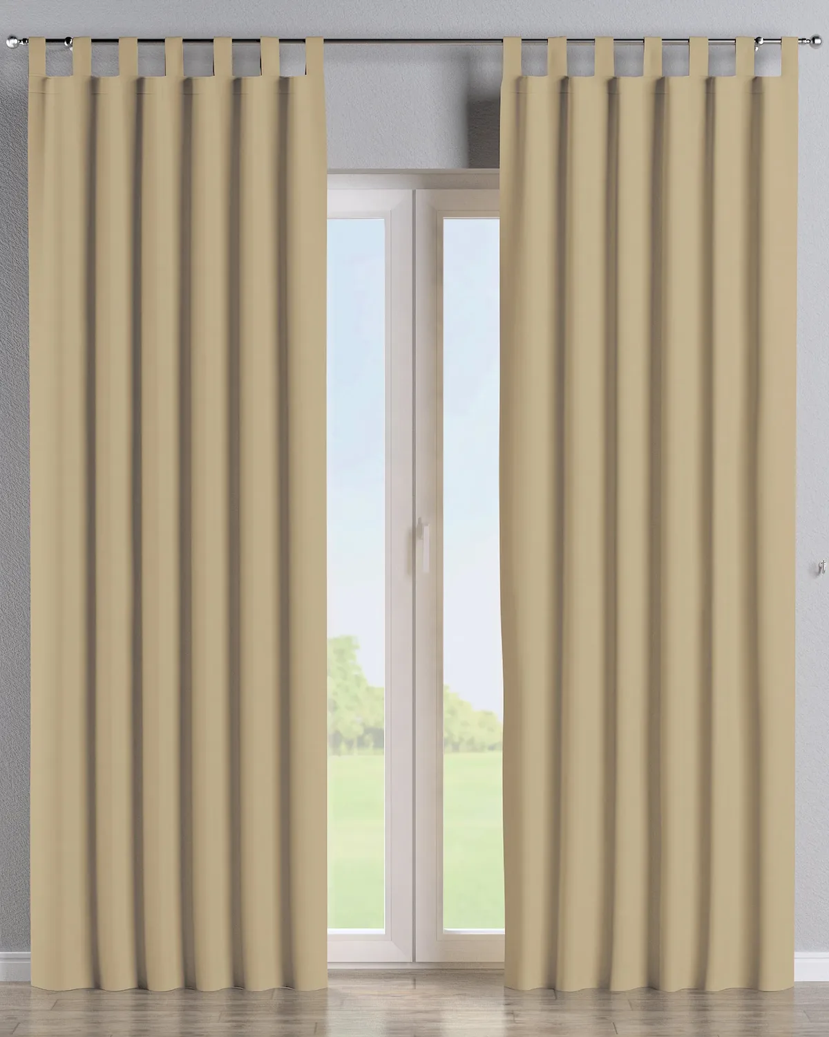 Schlaufenschal Farbe golden Stoff verdunkelnd de Dekoria – photo du produit