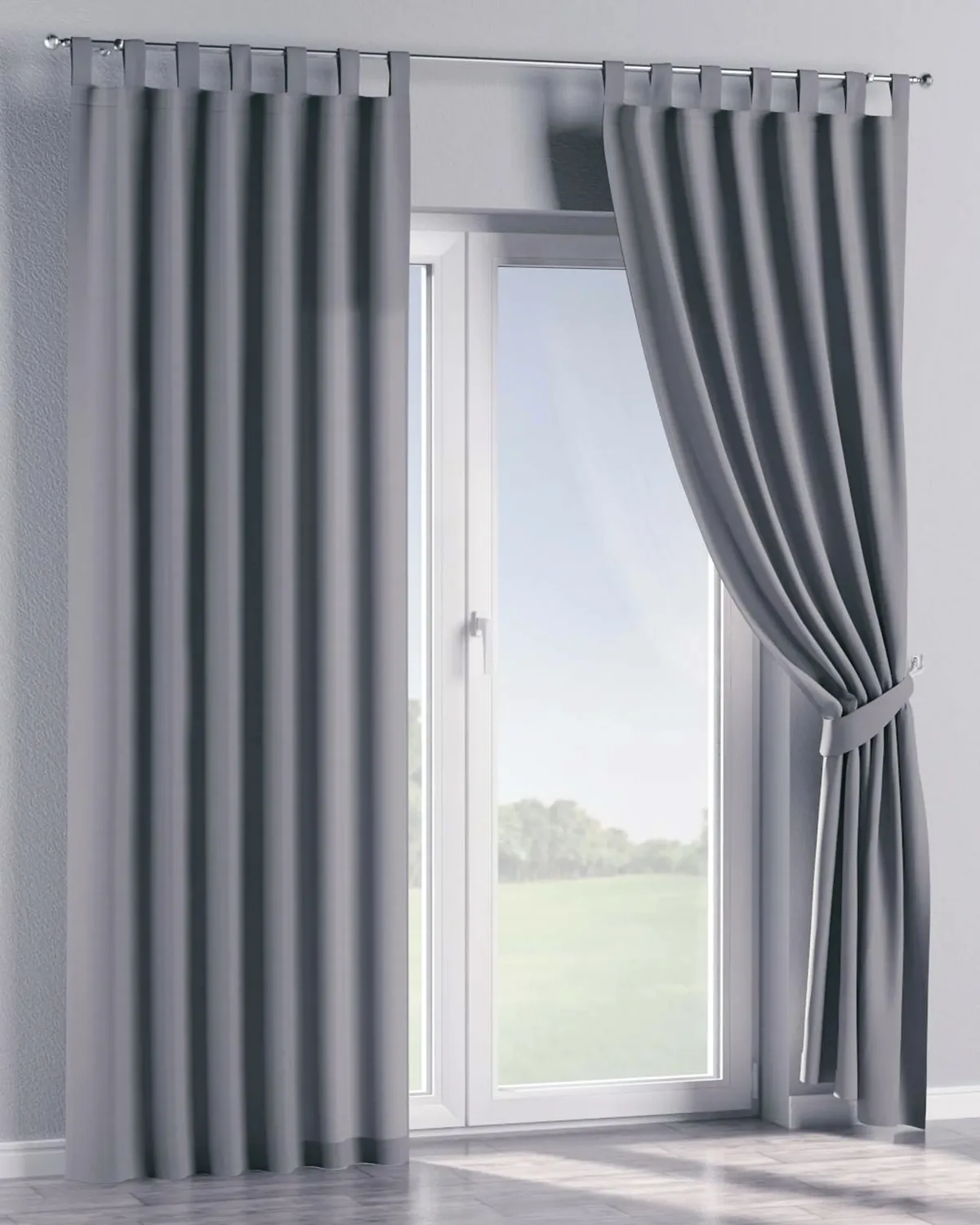 Schlaufenschal Farbe grau de Dekoria – photo du produit