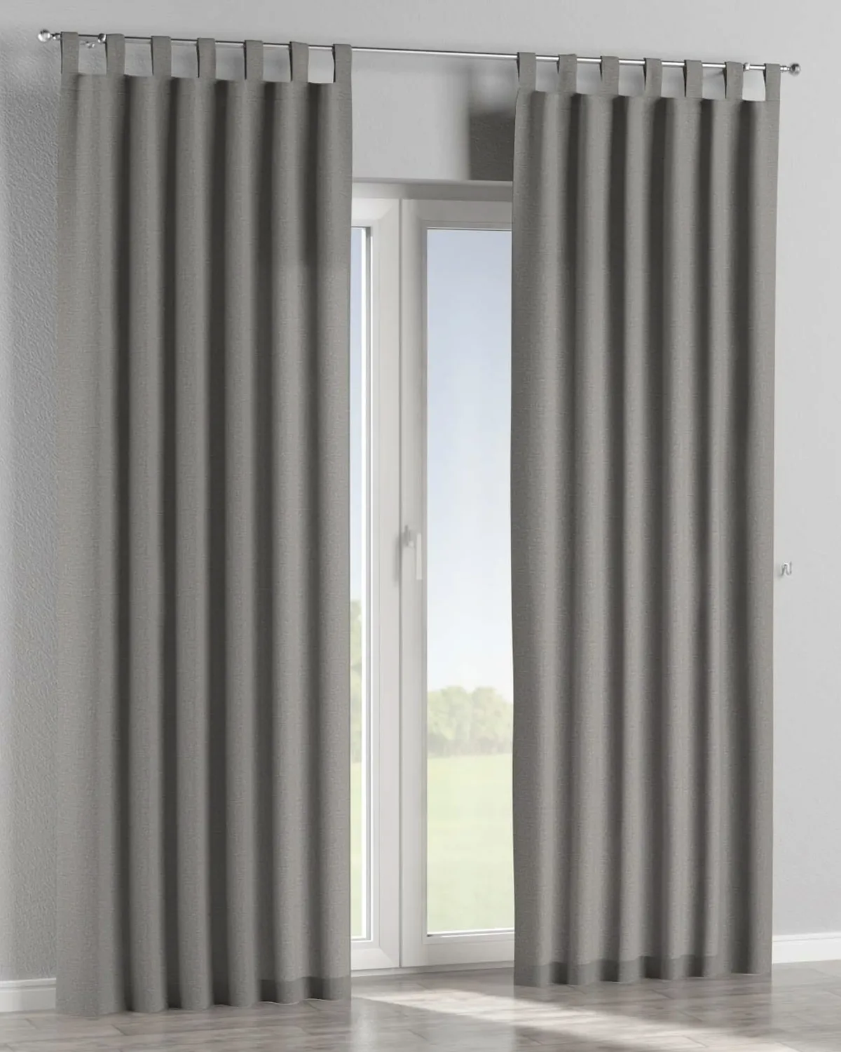 Schlaufenschal Farbe grau Stoff strukturiert de Dekoria – photo du produit
