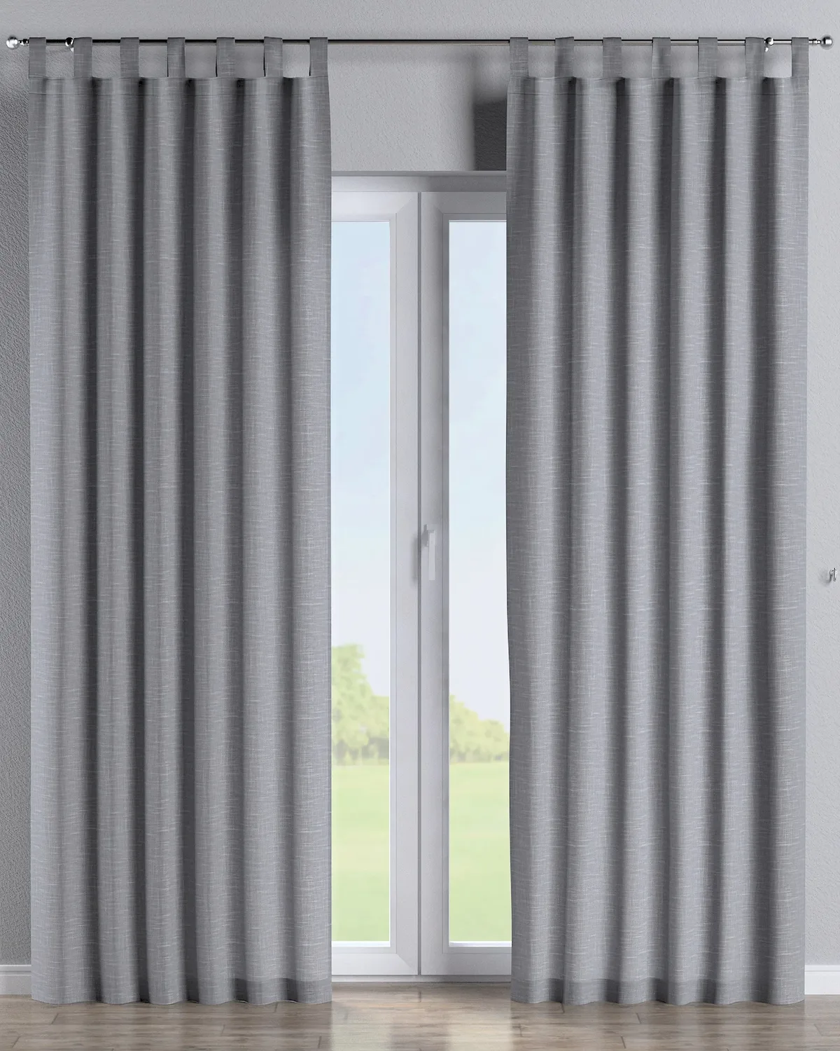 Schlaufenschal Farbe grau Stoff strukturiert de Dekoria – photo du produit