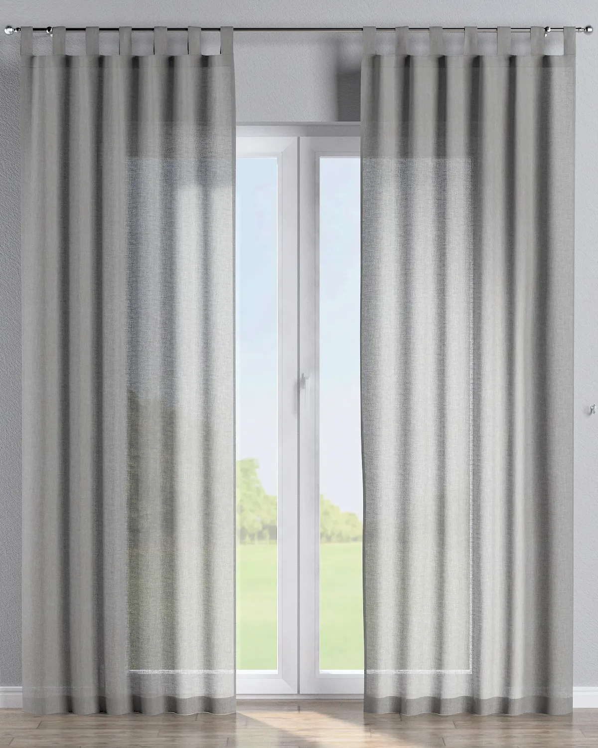 Schlaufenschal Farbe grau Stoff strukturiert de Dekoria – photo du produit