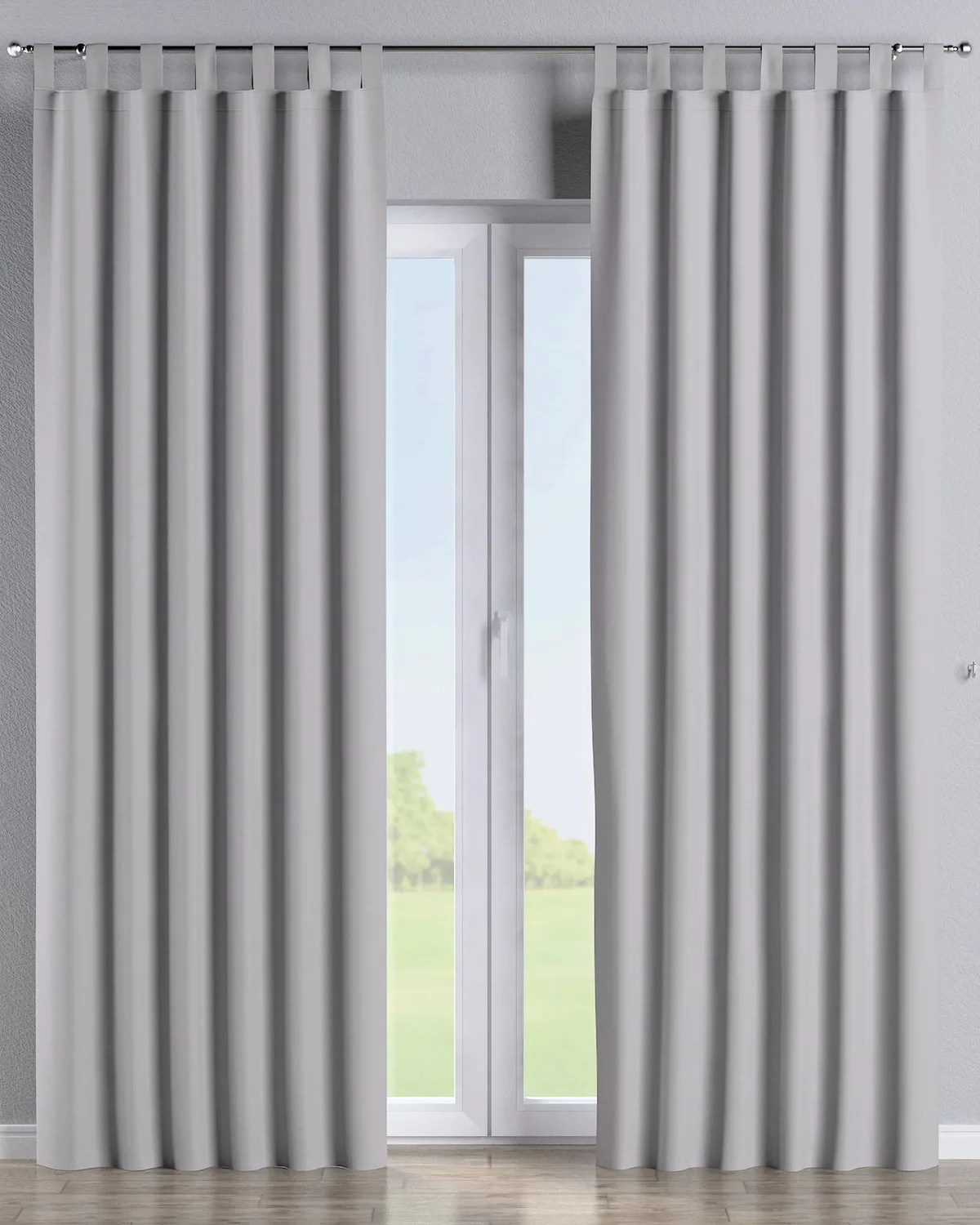 Schlaufenschal Farbe grau Stoff verdunkelnd de Dekoria – photo du produit