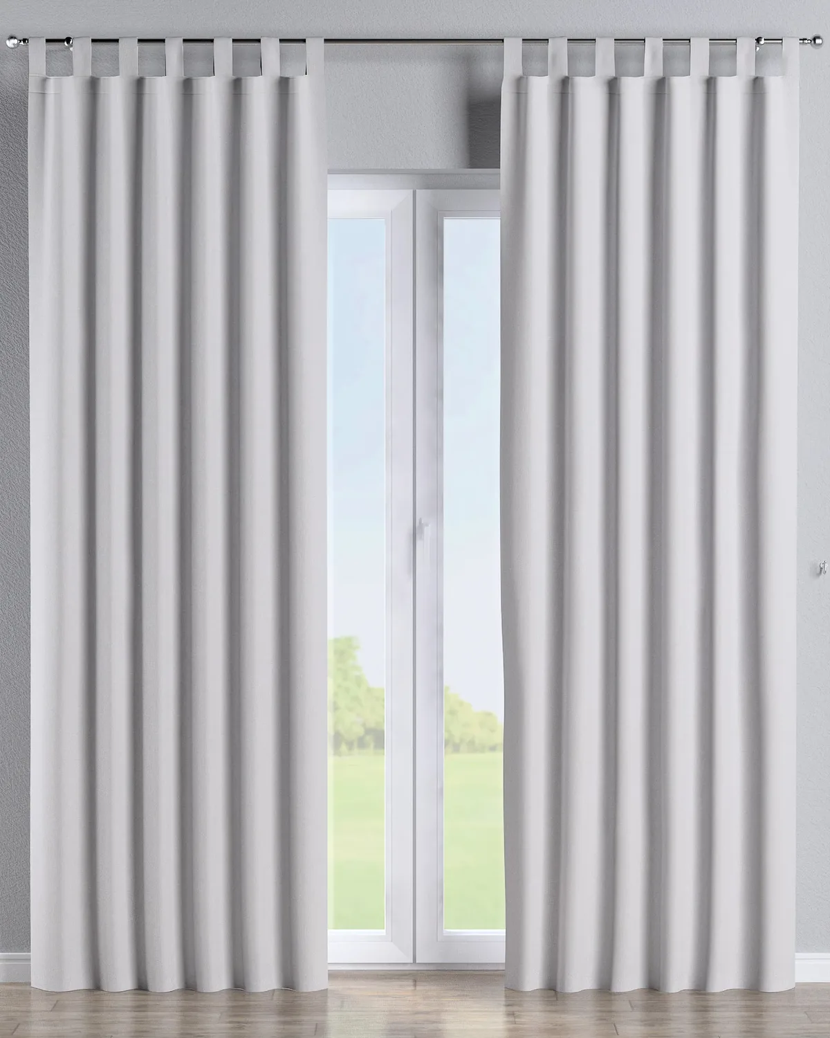 Schlaufenschal Farbe grau Stoff verdunkelnd de Dekoria – photo du produit
