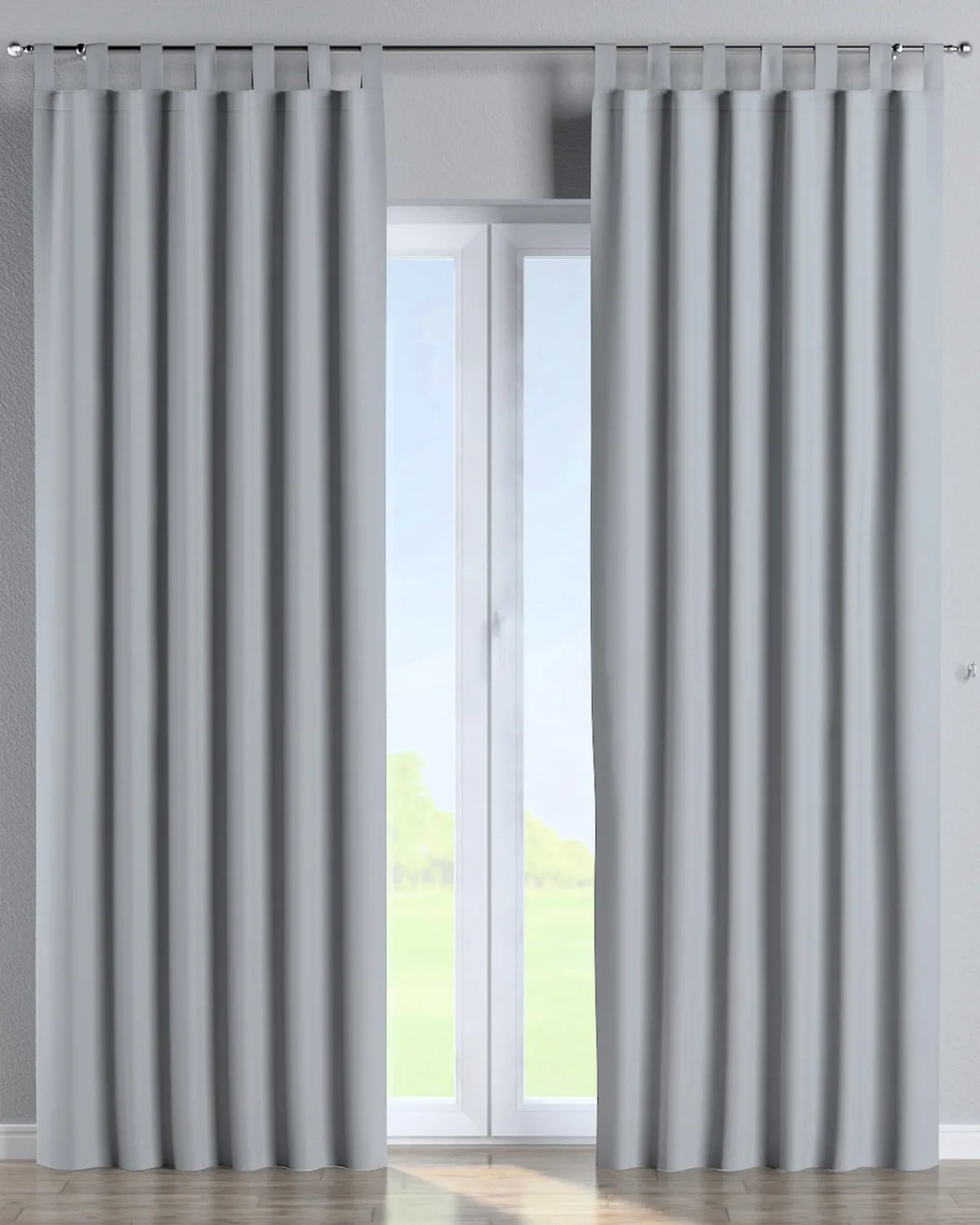 Schlaufenschal Farbe grau Stoff verdunkelnd de Dekoria – photo du produit