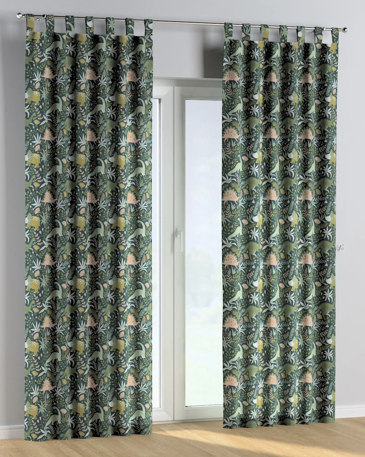 Schlaufenschal Farbe grün Stoff gemustert de Dekoria – photo du produit