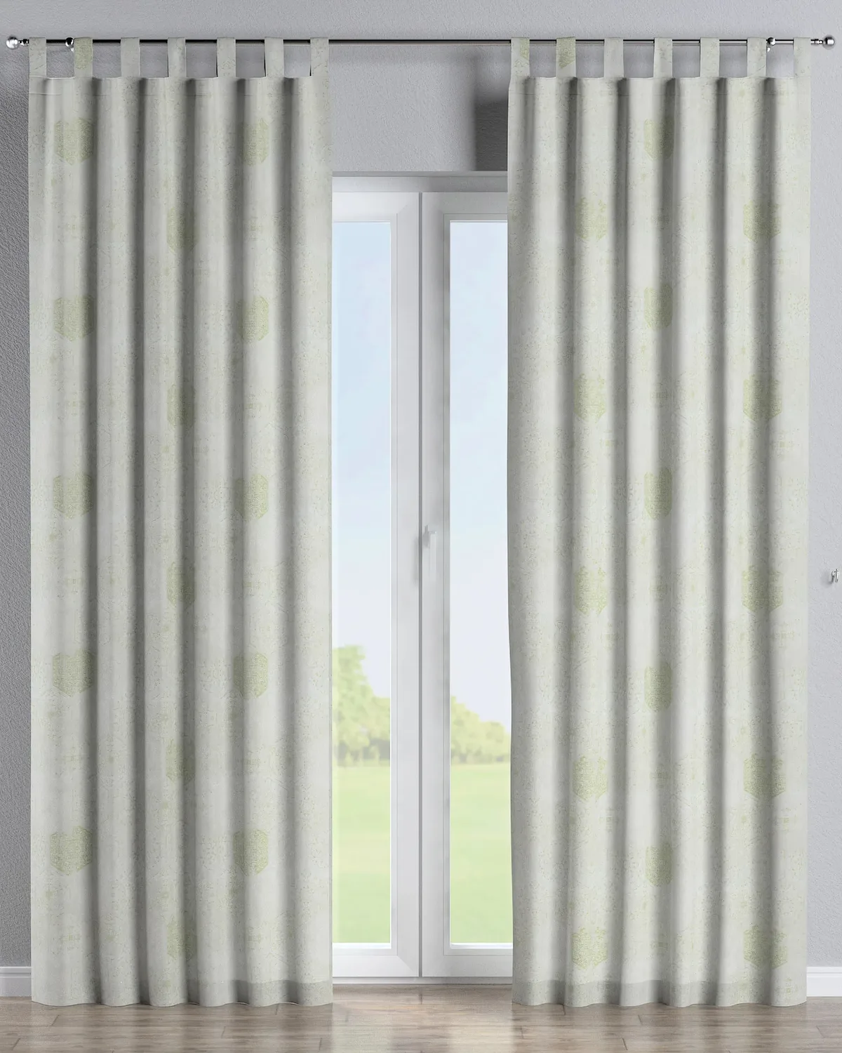 Schlaufenschal Farbe grün Stoff glänzend, strukturiert, gemustert de Dekoria – photo du produit