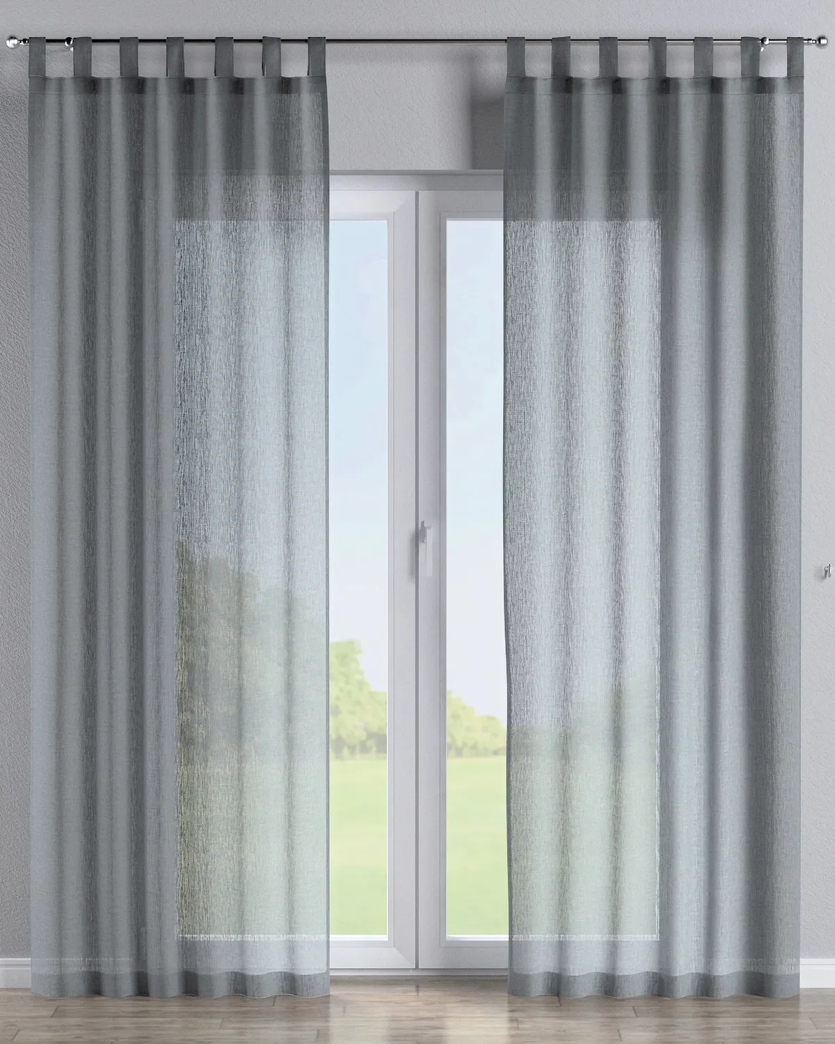Schlaufenschal Farbe grün Stoff halbtransparent, strukturiert de Dekoria – photo du produit