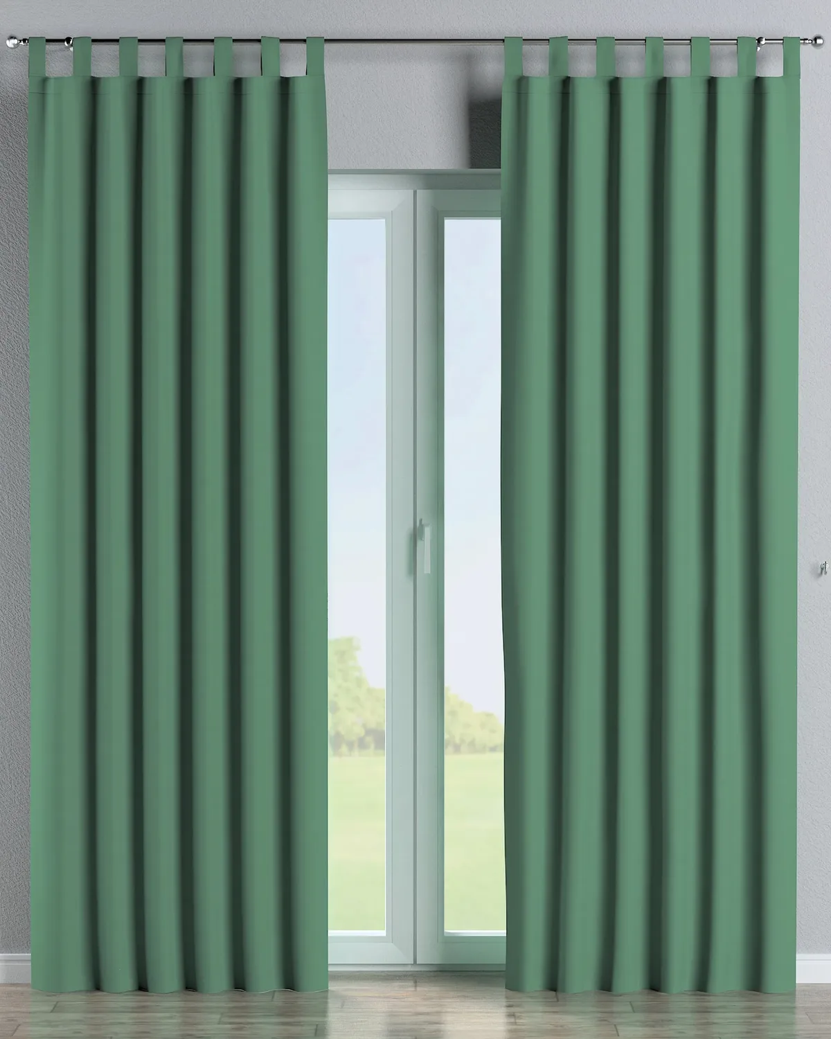 Schlaufenschal Farbe grün Stoff verdunkelnd de Dekoria – photo du produit