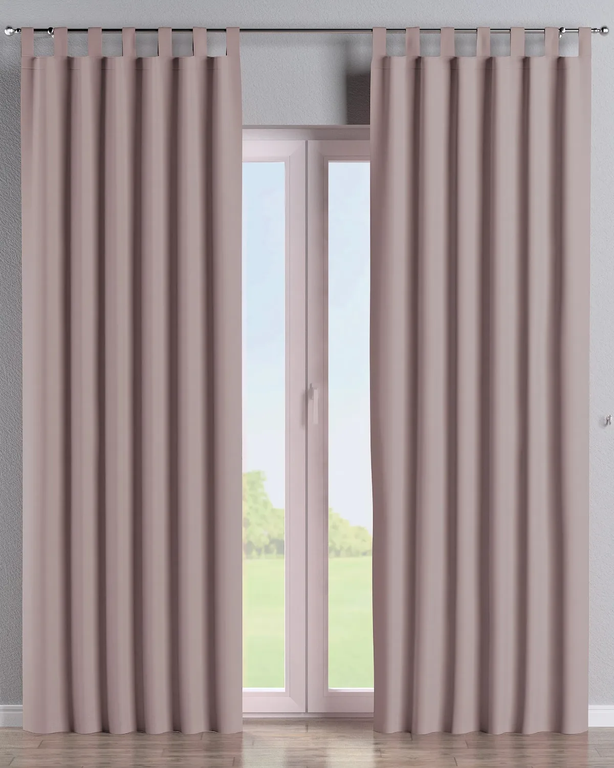 Schlaufenschal Farbe rosa Stoff verdunkelnd de Dekoria – photo du produit