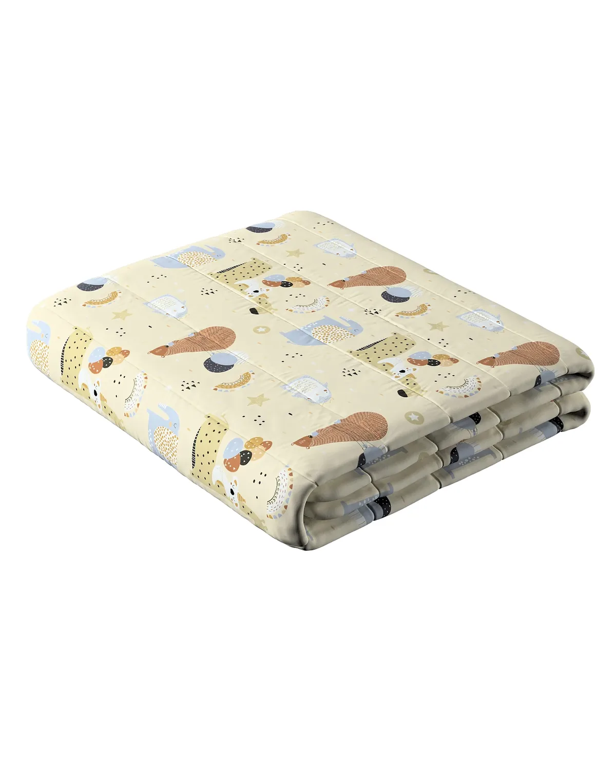 Tagesdecke mit Streifen-Steppung Farbe beige Stoff gemustert van Dekoria – productfoto