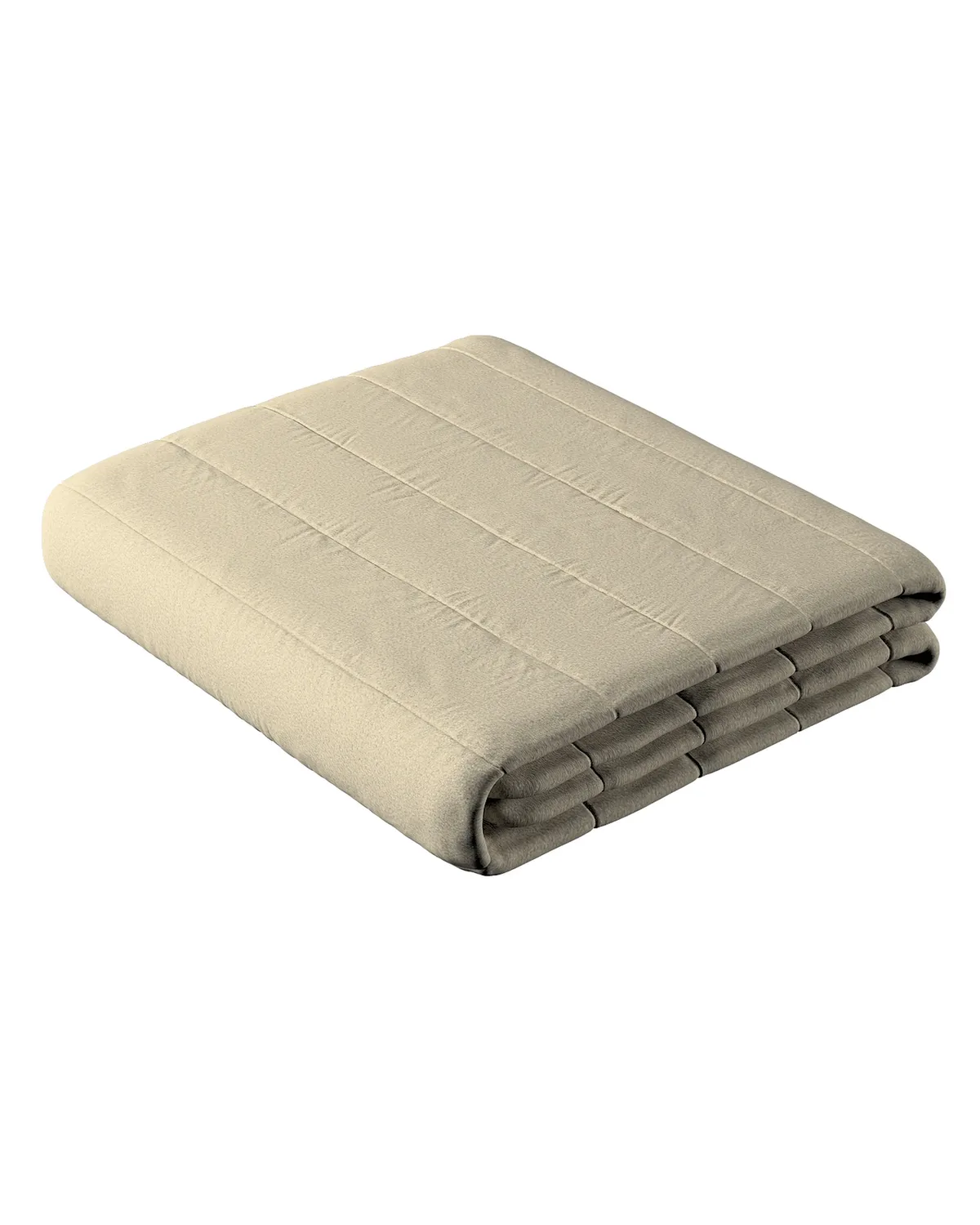Tagesdecke mit Streifen-Steppung Farbe beige Stoff strukturiert van Dekoria – productfoto